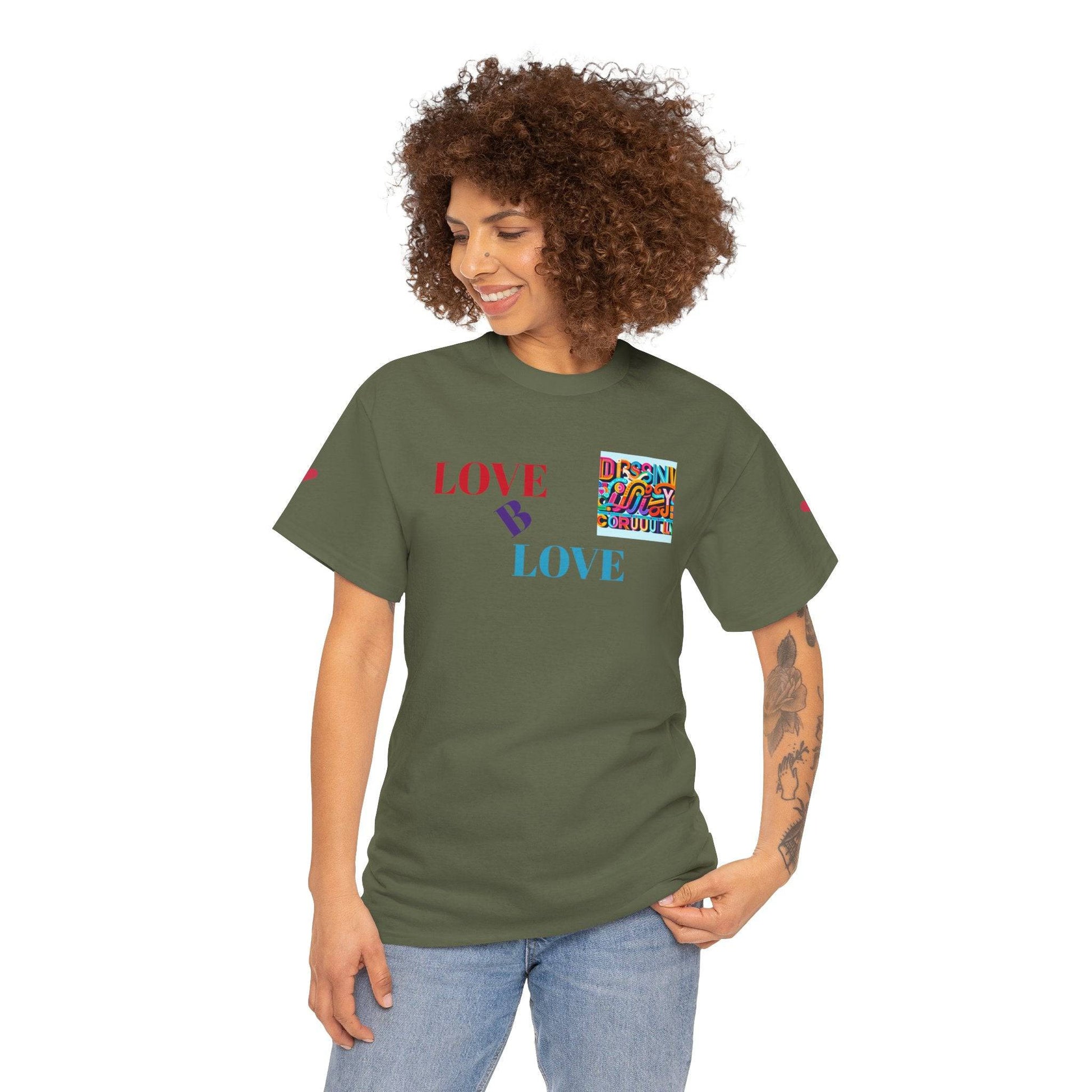 Love B Love  Unisex Heavy Cotton Tee Shirts For a Sunny colourful summer  . - Zion Legend Fashions