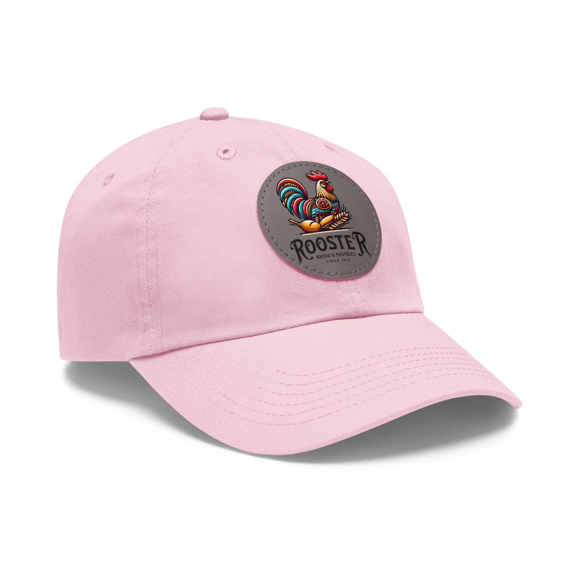 Rooster Dad Hat with Leather Patch (Round)  -  Available USA Only - Zion Legend Fashions