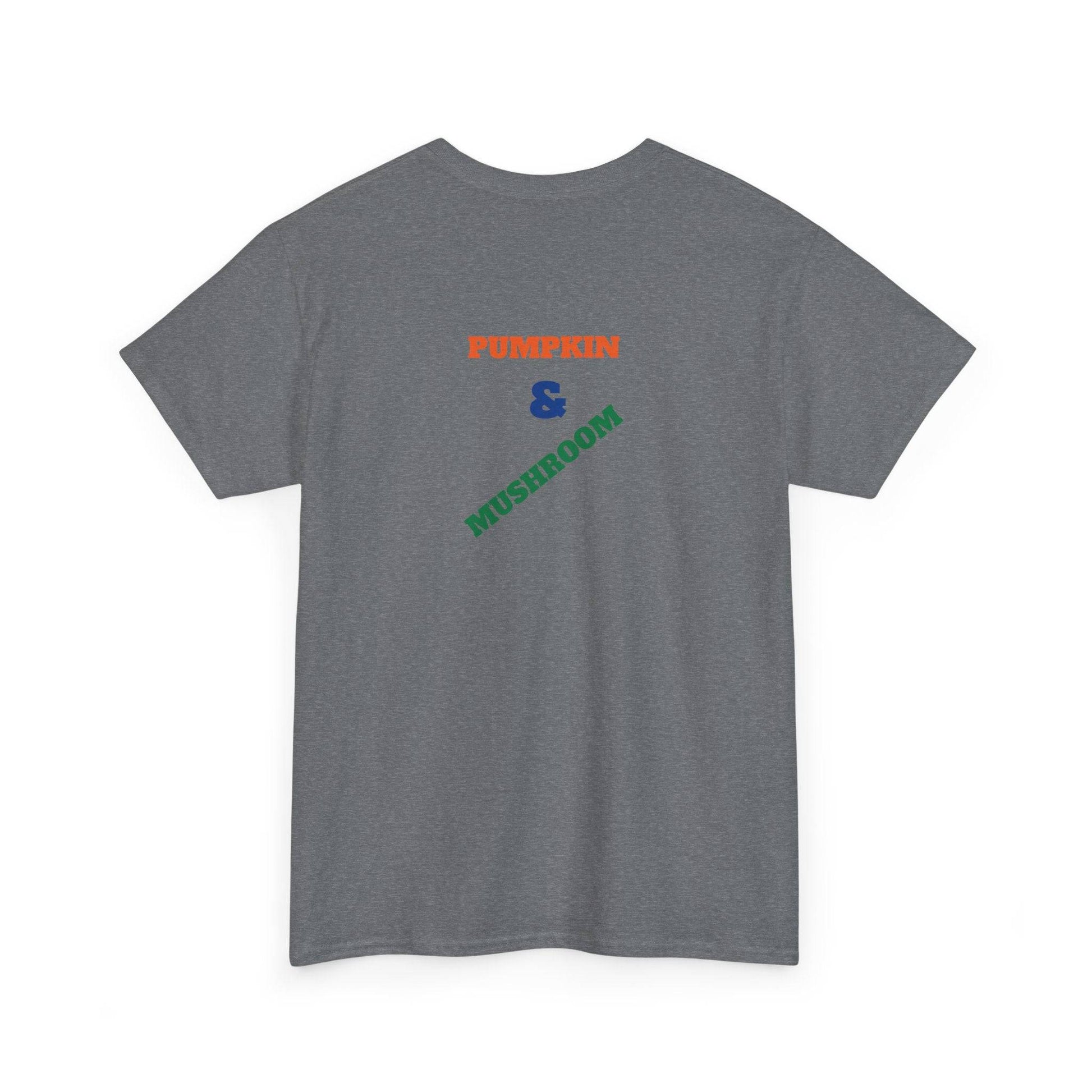 Pumpkin & Mushroom Unisex Heavy Cotton Tee - Zion Legend Fashions