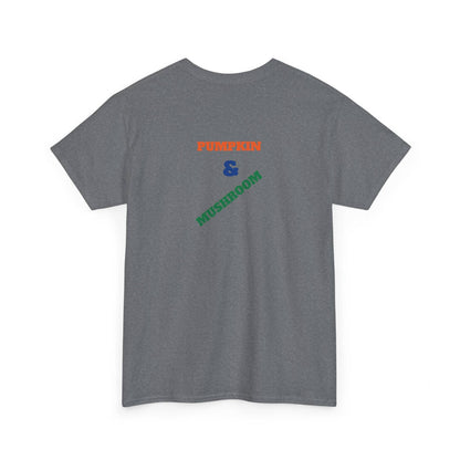 Pumpkin & Mushroom Unisex Heavy Cotton Tee - Zion Legend Fashions