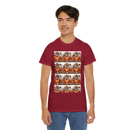 Pumpkin & Mushroom Unisex Heavy Cotton Tee - Zion Legend Fashions