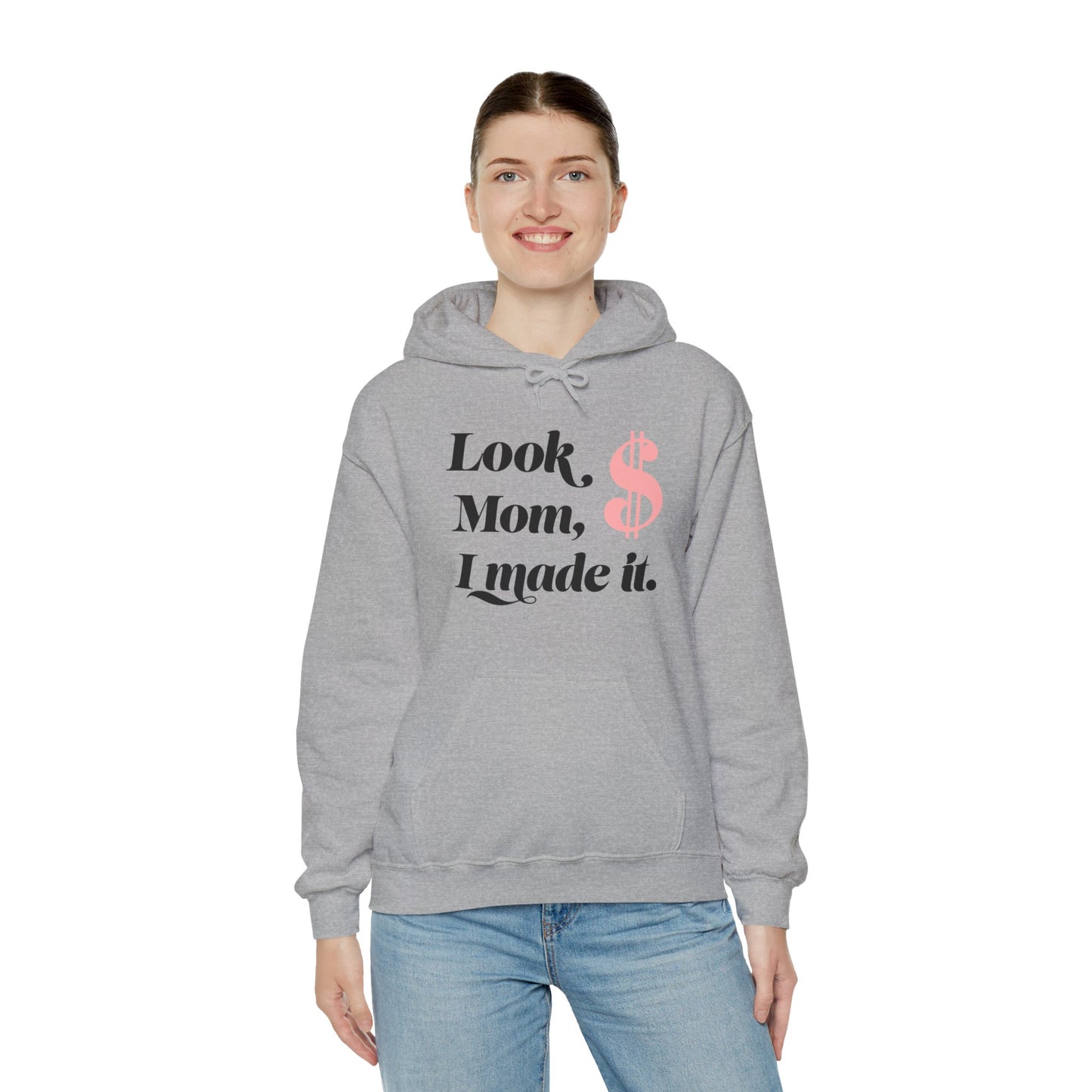 Look Mum  Unisex Heavy Blend™ Hooded Sweatshirt - Zion Legend Fashions