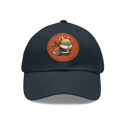 Tricky Mouse Dad Hat with Leather Patch (Round)  -  Available USA Only - Zion Legend Fashions