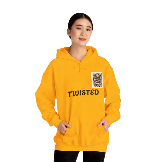 Black Twisted Unisex Heavy Blend™ Hooded Sweatshirt - Zion Legend Fashions
