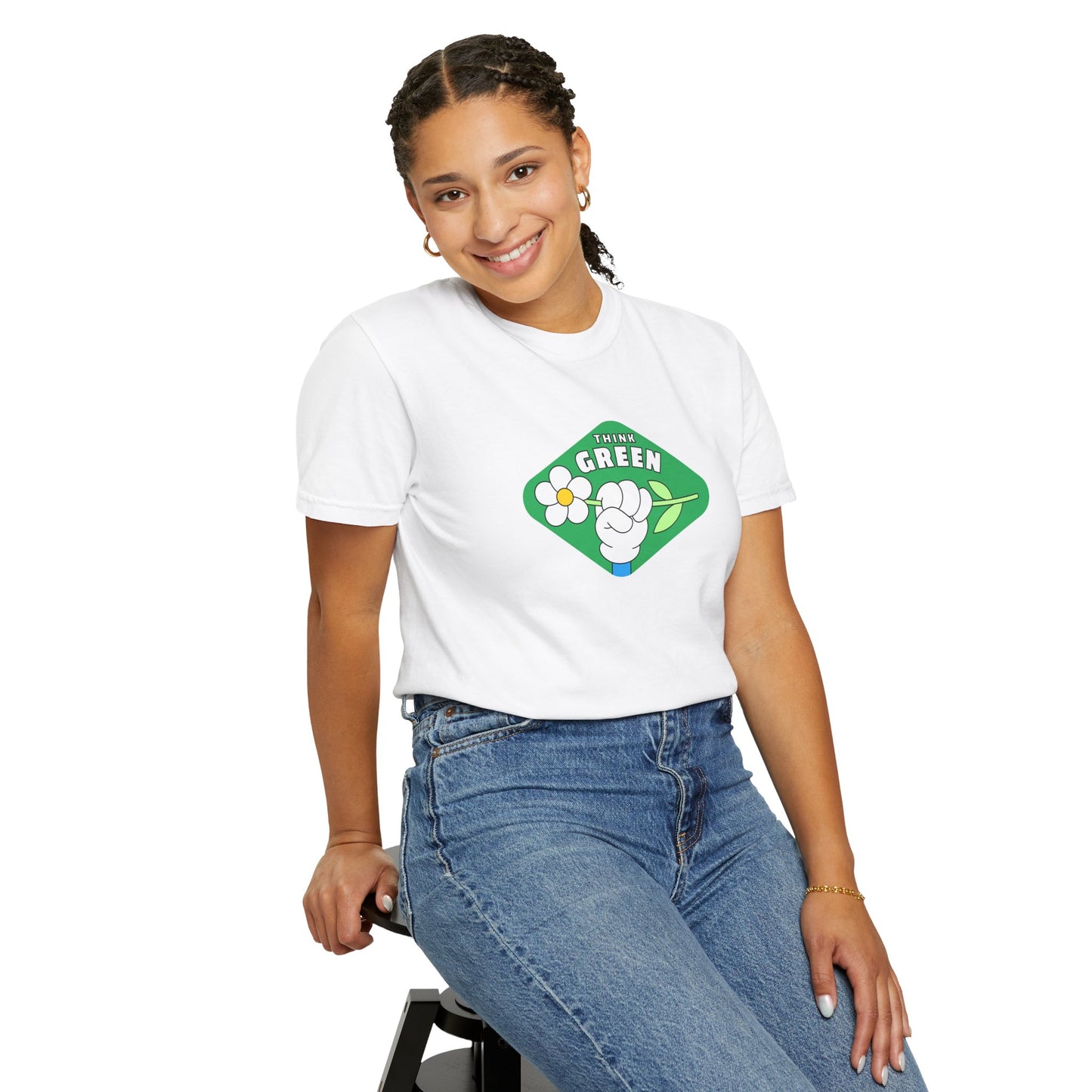 Think Green Unisex Garment-Dyed T-shirt - Zion Legend Fashions