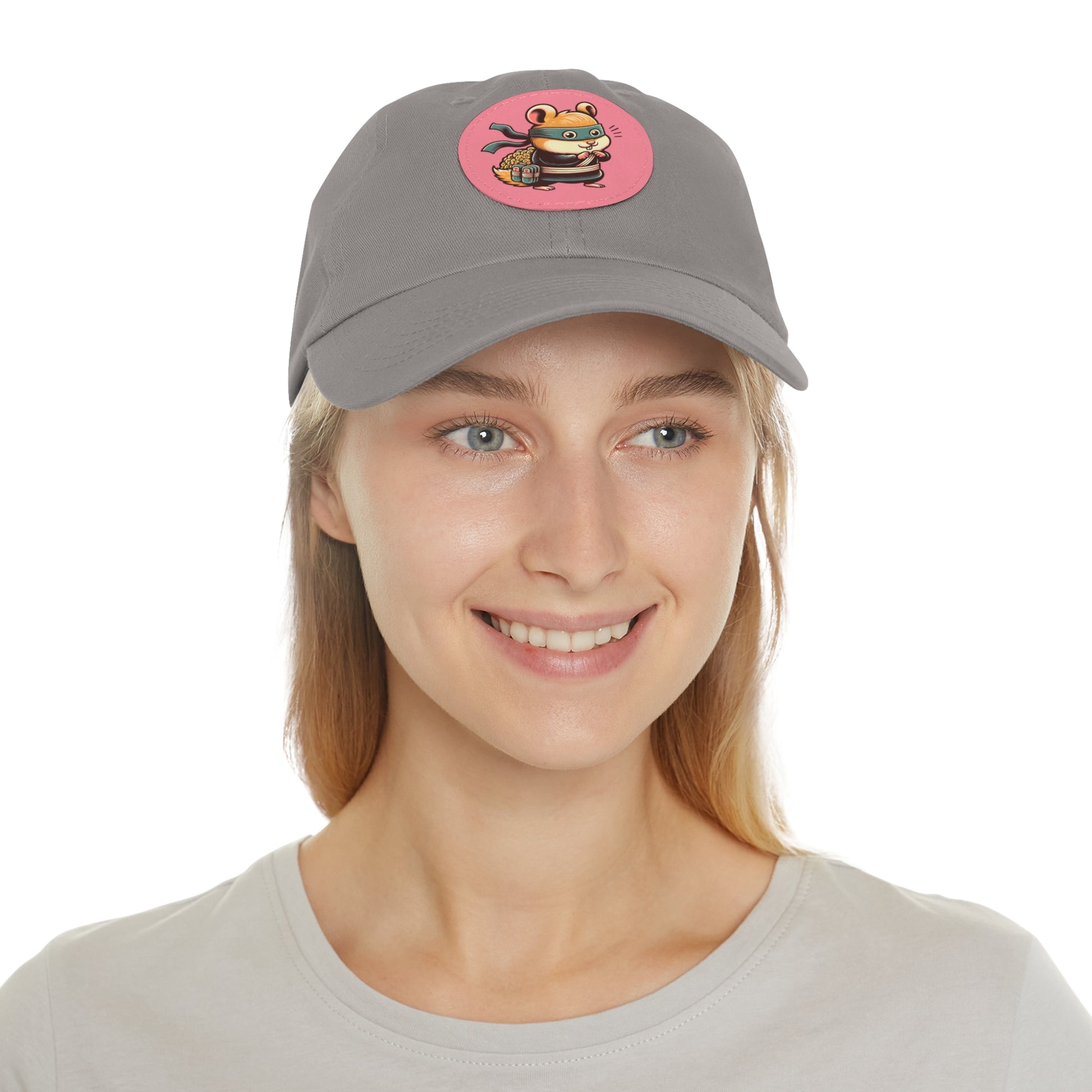 Tricky Mouse Dad Hat with Leather Patch (Round)  -  Available USA Only - Zion Legend Fashions