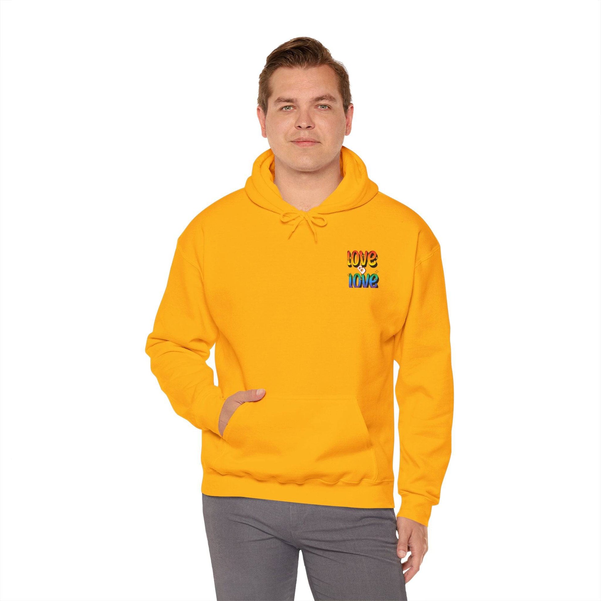 Love B Love  Vibrant colourful Unisex Heavy Hoodies sweatshirt - Zion Legend Fashions