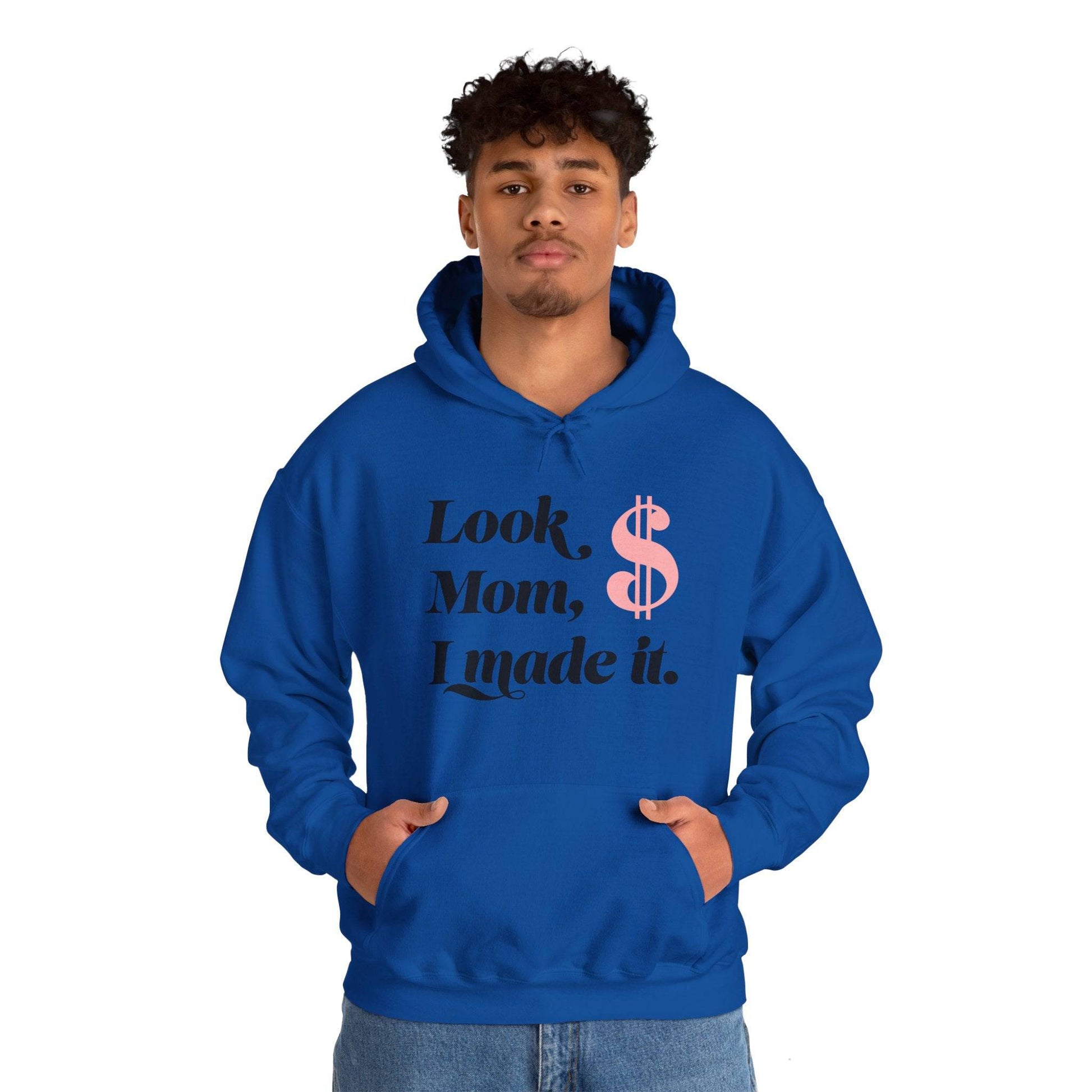 Look Mum  Unisex Heavy Blend™ Hooded Sweatshirt - Zion Legend Fashions