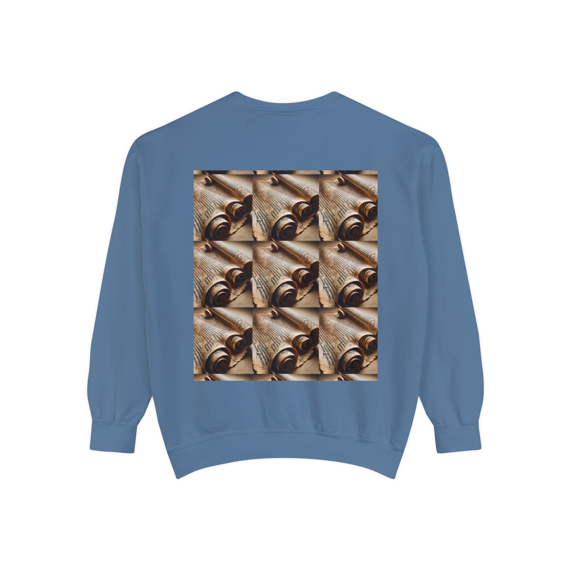 Scroll Unisex Garment-Dyed Sweatshirt - Zion Legend Fashions