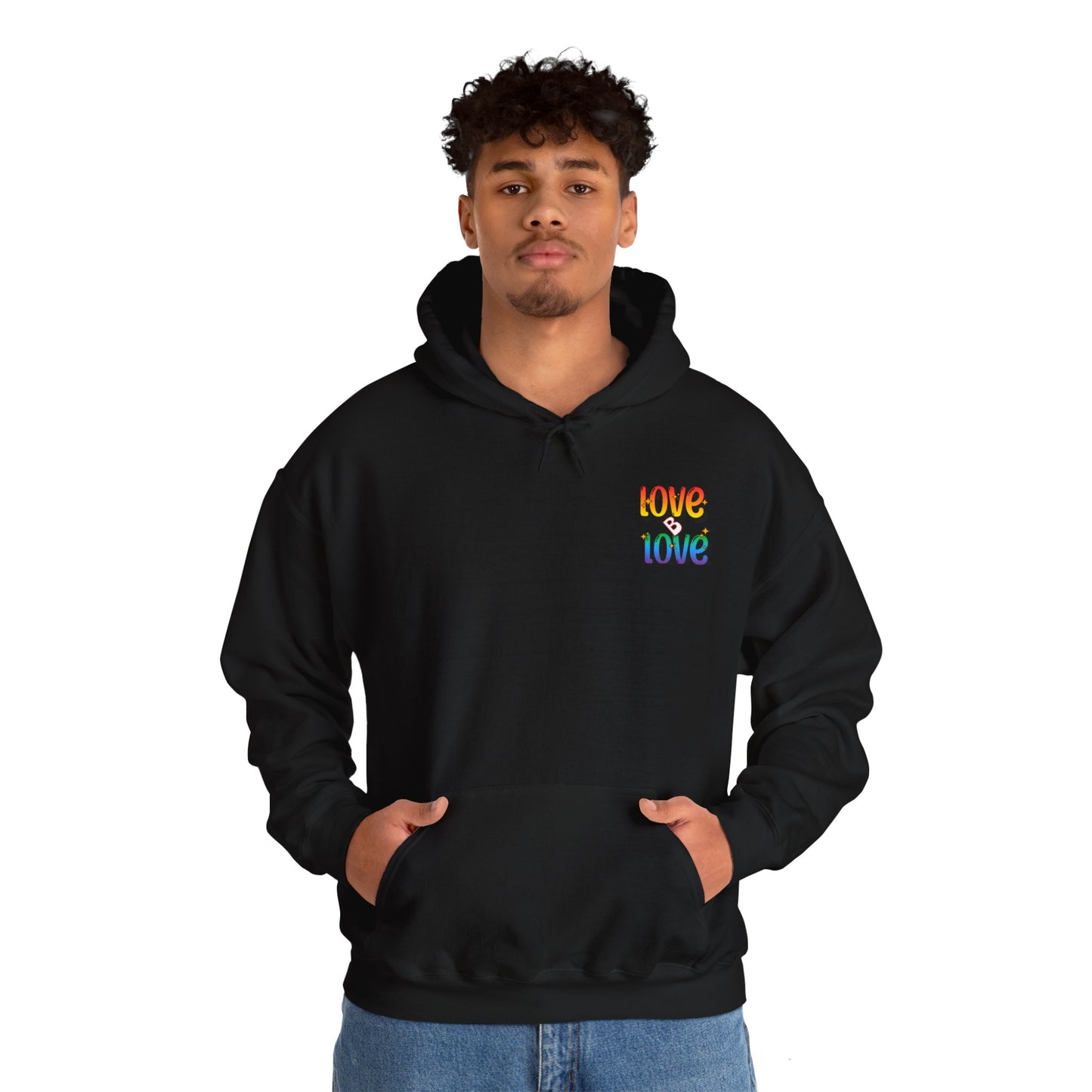 Love B Love  Vibrant colourful Unisex Heavy Hoodies sweatshirt - Zion Legend Fashions