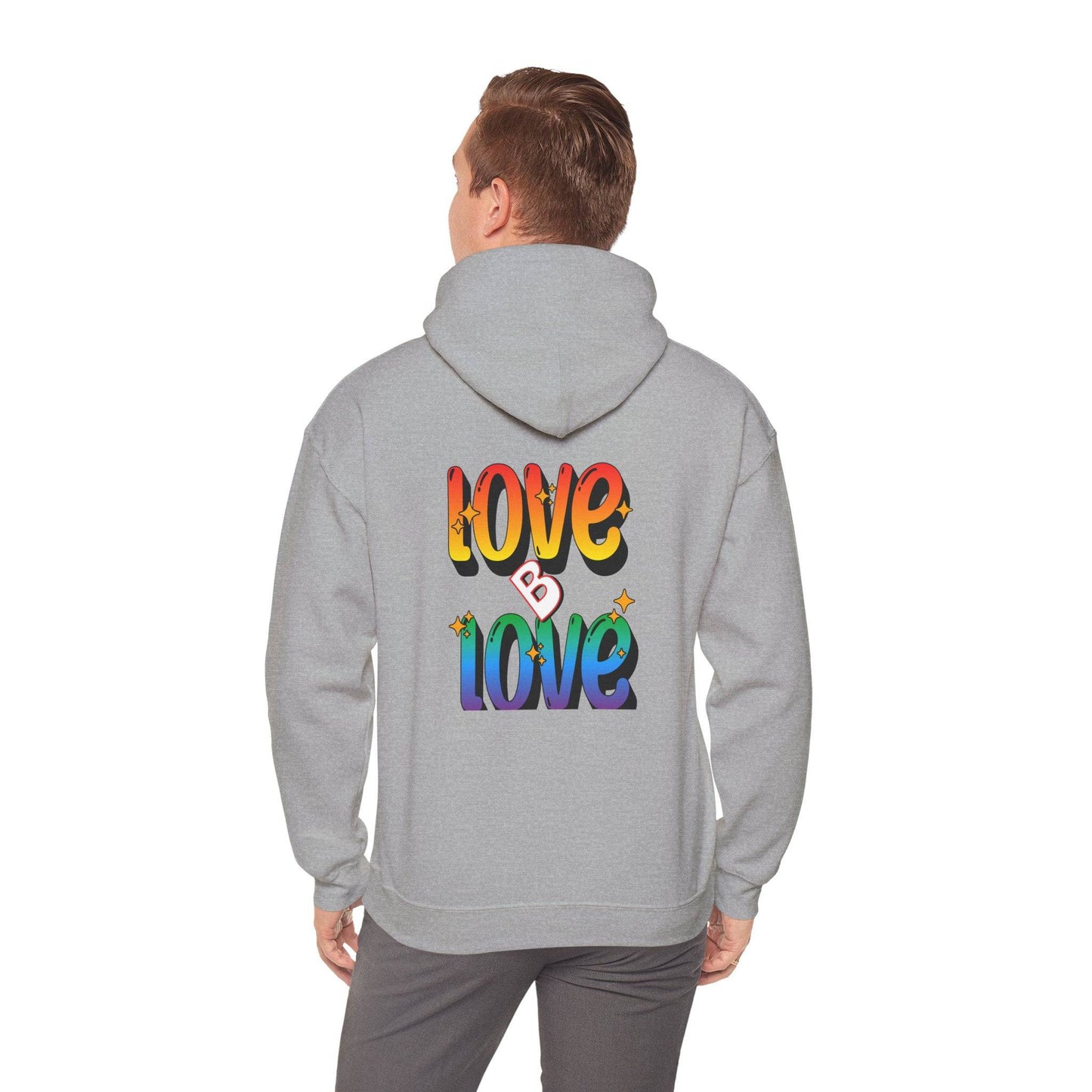 Love B Love  Vibrant colourful Unisex Heavy Hoodies sweatshirt - Zion Legend Fashions