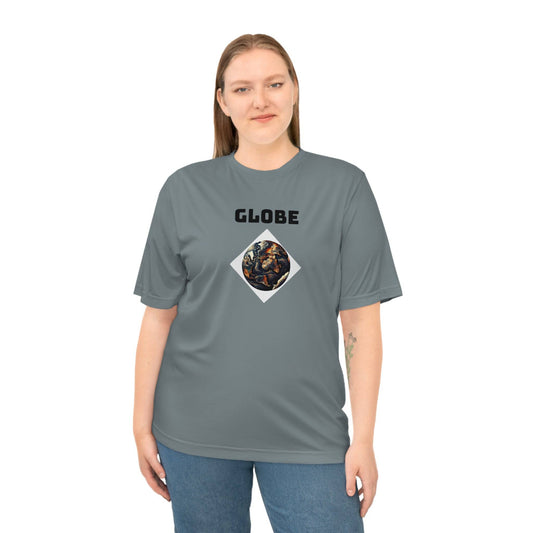 Globe Design Unisex Moisture Wicking T-Shirt - Zion Legend Fashions