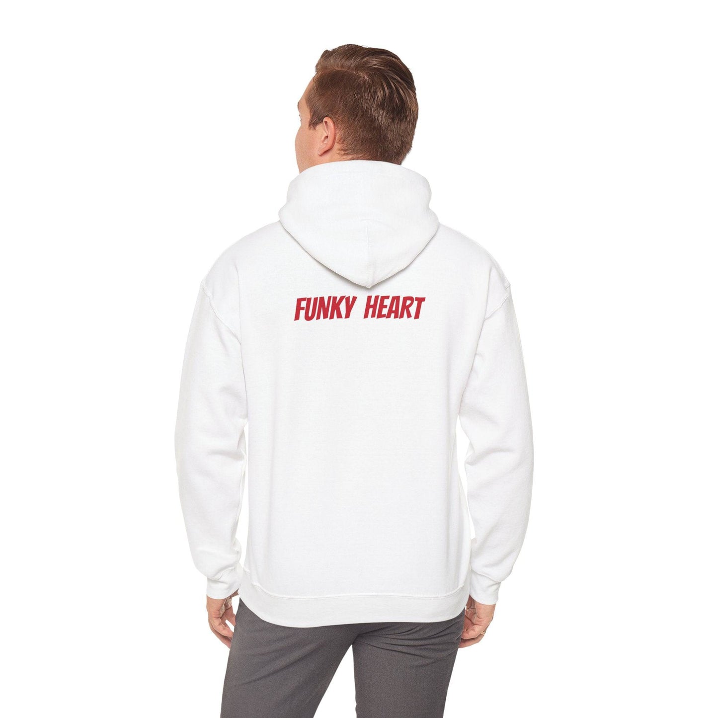 Funky heart Unisex Heavy Blend™ Hooded Sweatshirt - Zion Legend Fashions