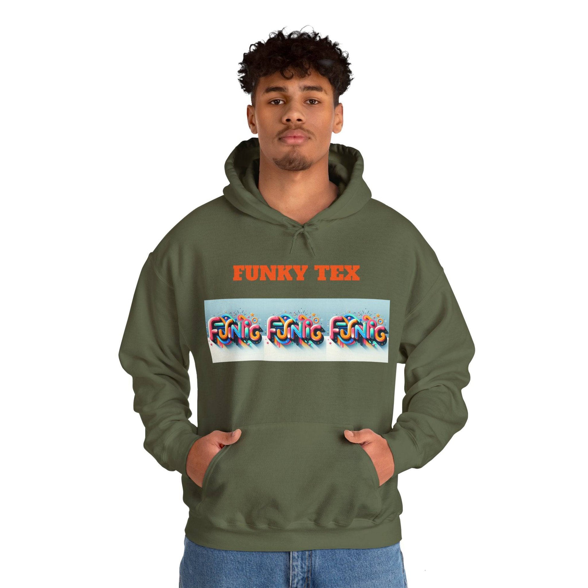 Funky Tex Unisex Heavy Blend™ Hooded Sweatshirt - Zion Legend Fashions