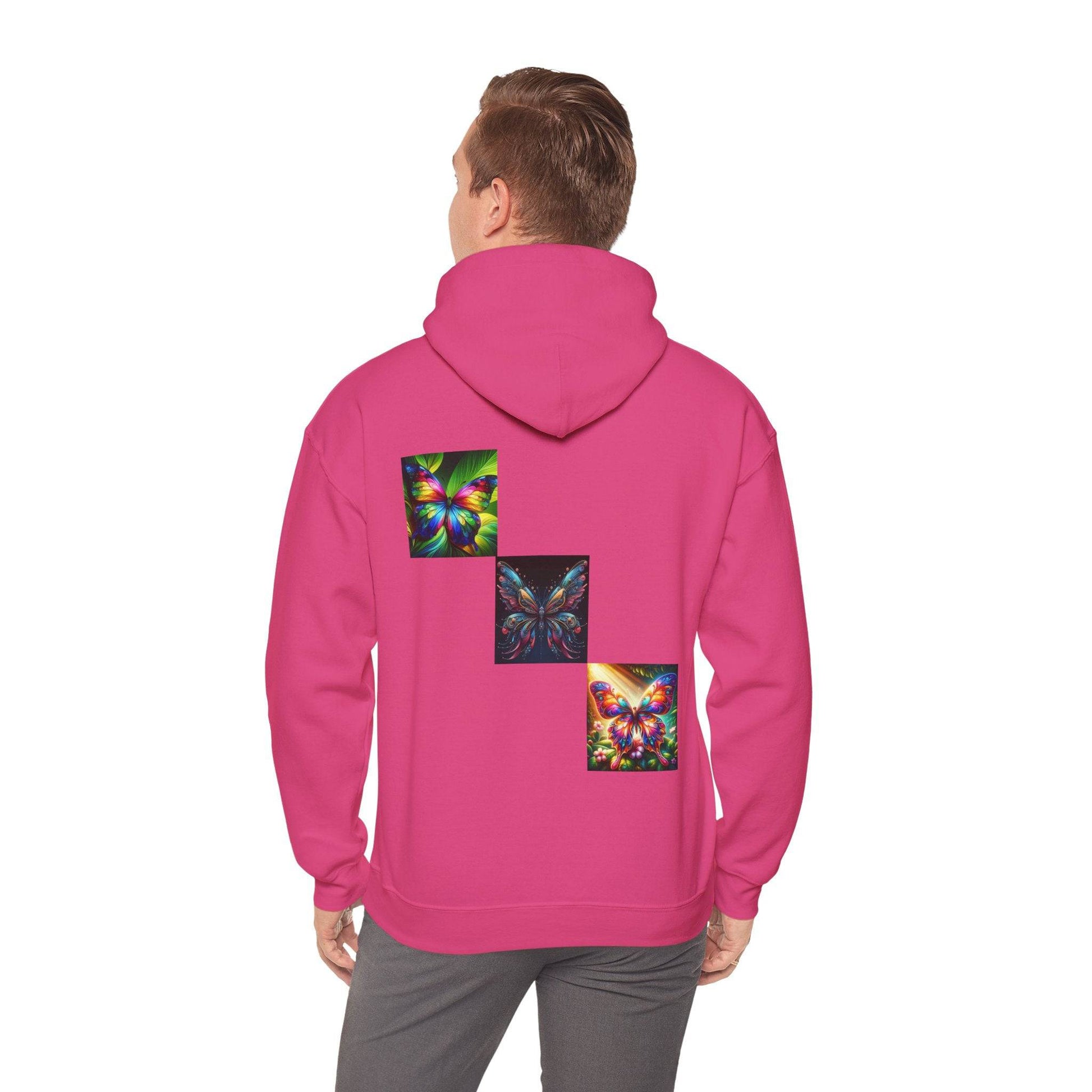 Butterflies Unisex Heavy Blend™ Hooded Sweatshirt - Zion Legend Fashions