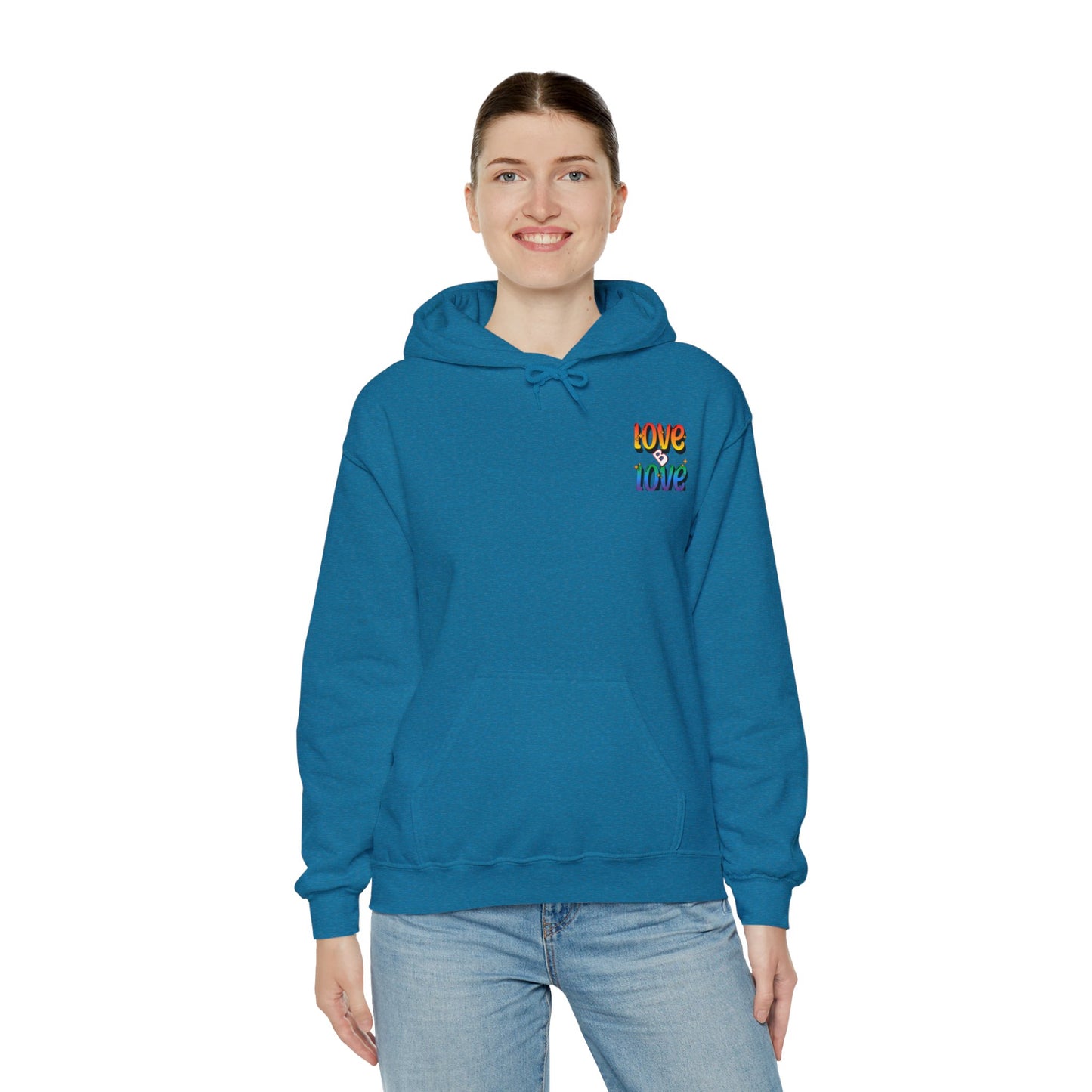 Love B Love  Vibrant colourful Unisex Heavy Hoodies sweatshirt - Zion Legend Fashions