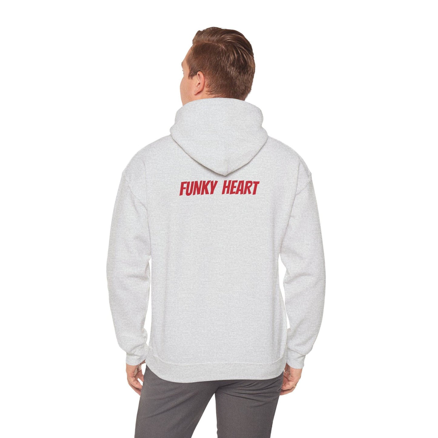 Funky heart Unisex Heavy Blend™ Hooded Sweatshirt - Zion Legend Fashions
