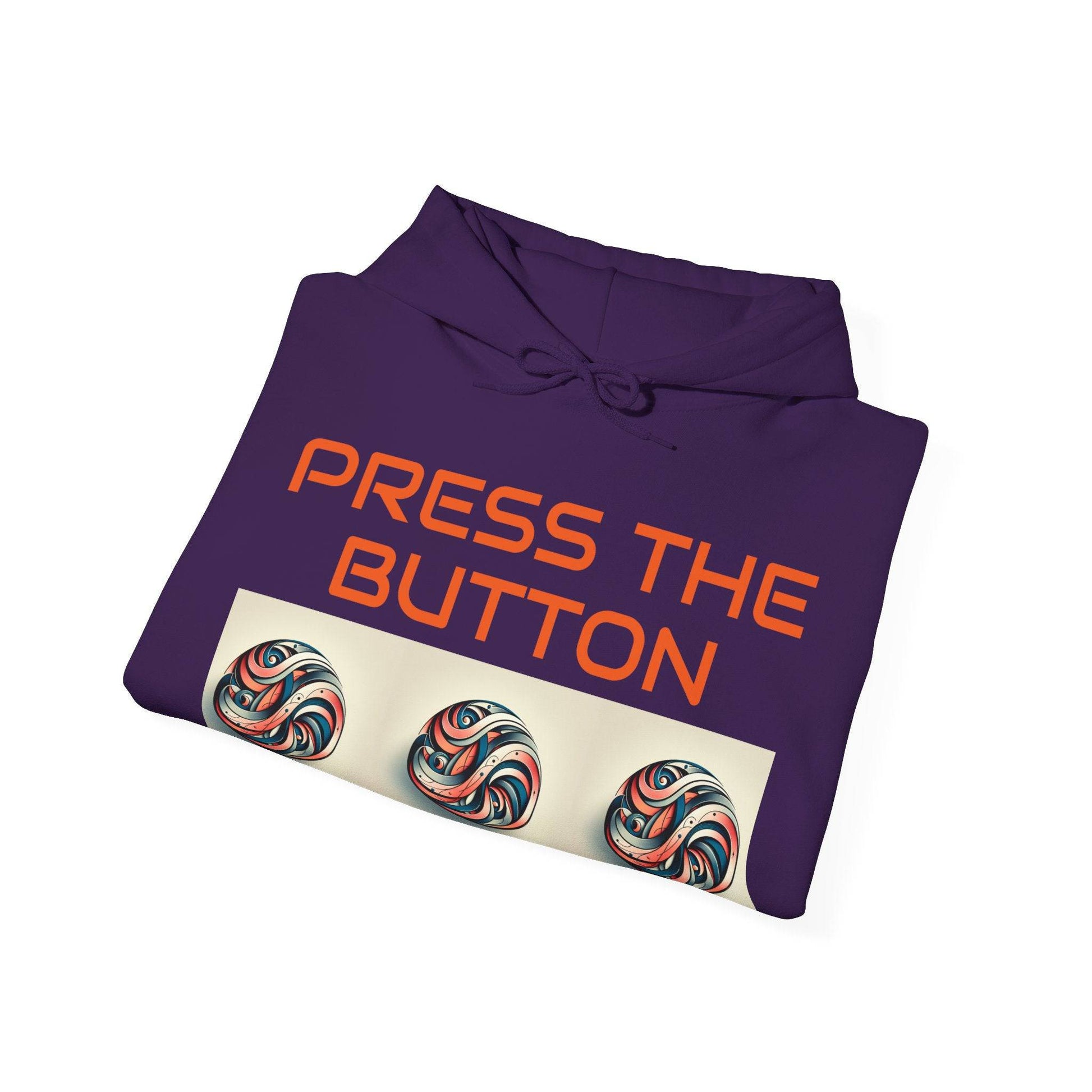 Press The Button Tex Heavy Blend™ Hooded Sweatshirt - Zion Legend Fashions