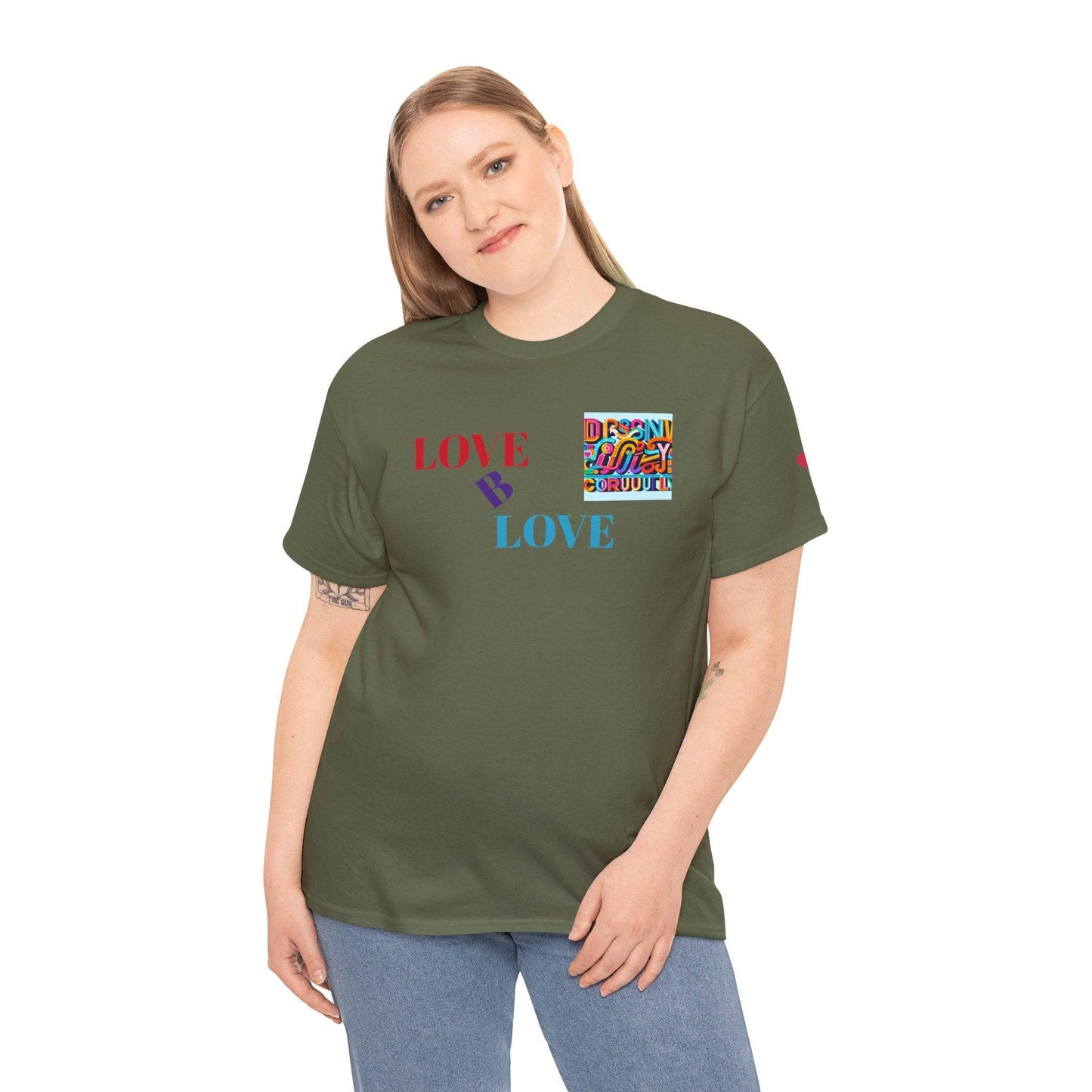 Love B Love  Unisex Heavy Cotton Tee Shirts For a Sunny colourful summer  . - Zion Legend Fashions