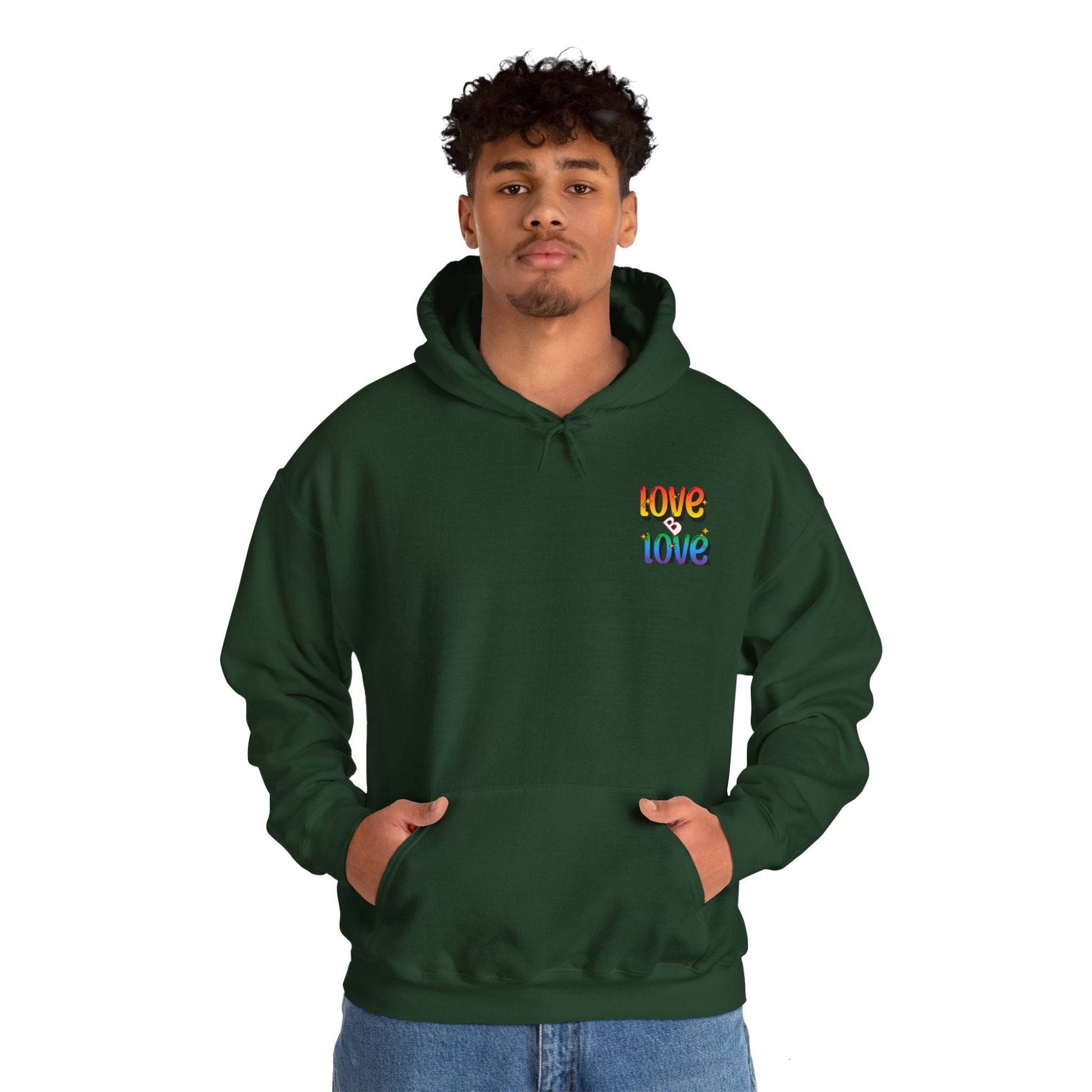 Love B Love  Vibrant colourful Unisex Heavy Hoodies sweatshirt - Zion Legend Fashions
