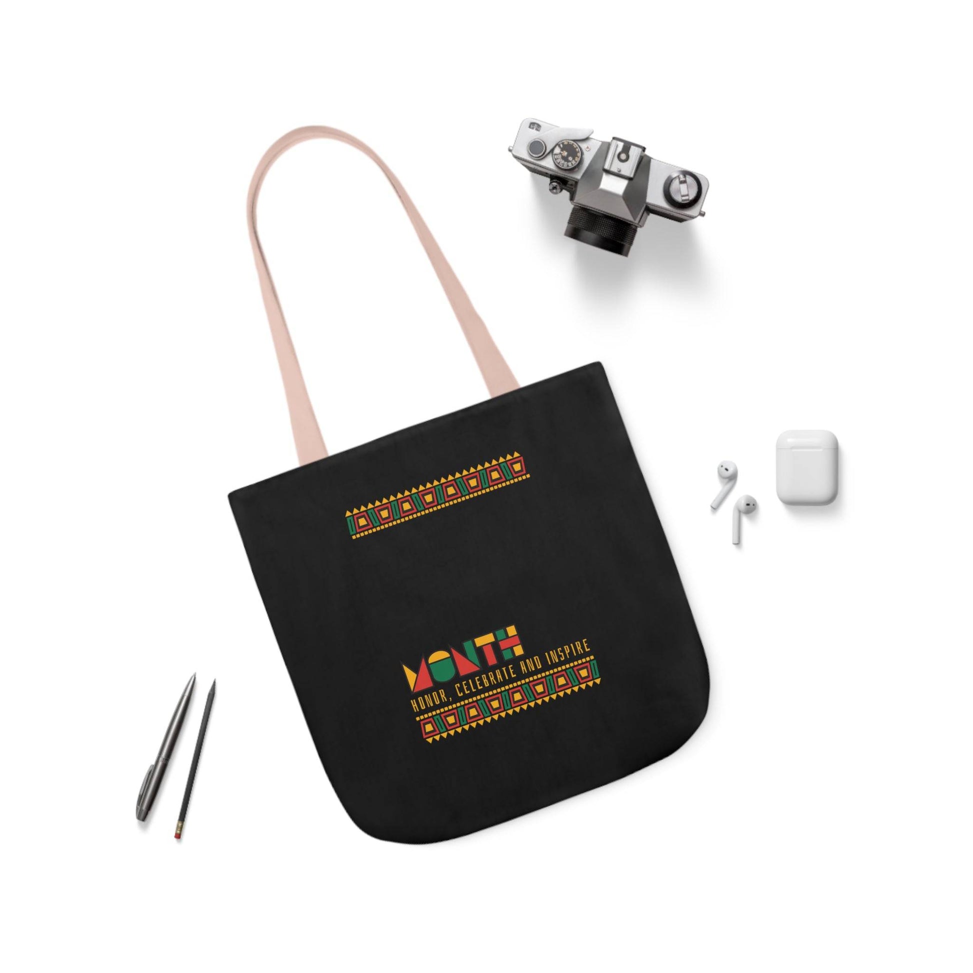 Month Canvas Tote Bag, 5-Color Straps  -  USA and UK Only - Zion Legend Fashions