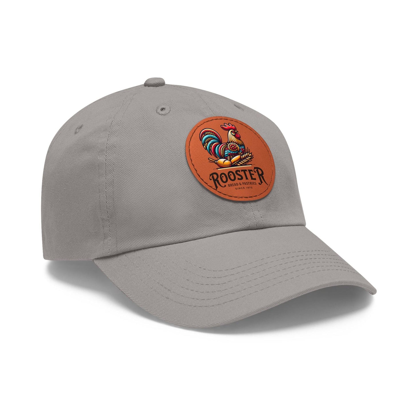Rooster Dad Hat with Leather Patch (Round)  -  Available USA Only - Zion Legend Fashions