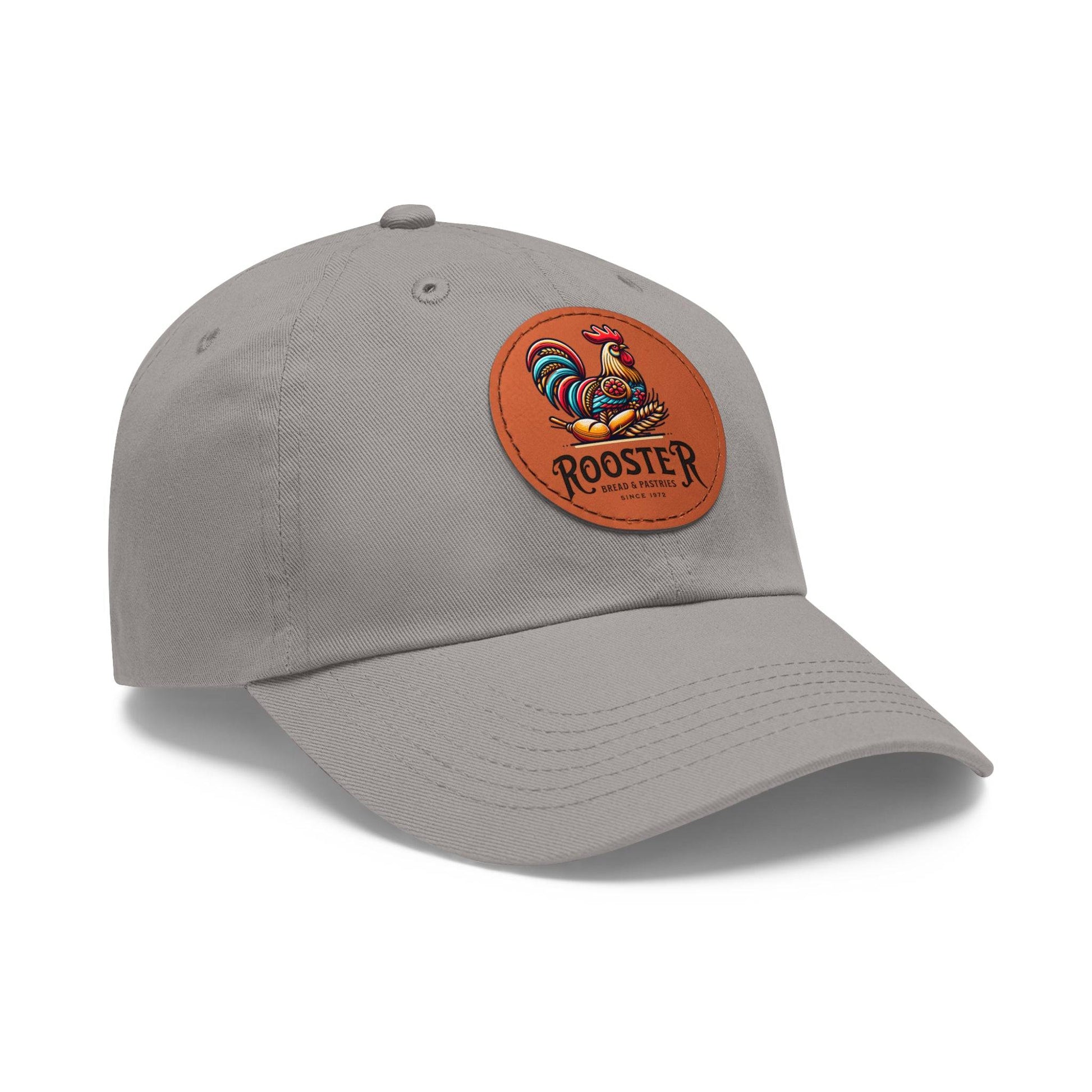 Rooster Dad Hat with Leather Patch (Round)  -  Available USA Only - Zion Legend Fashions