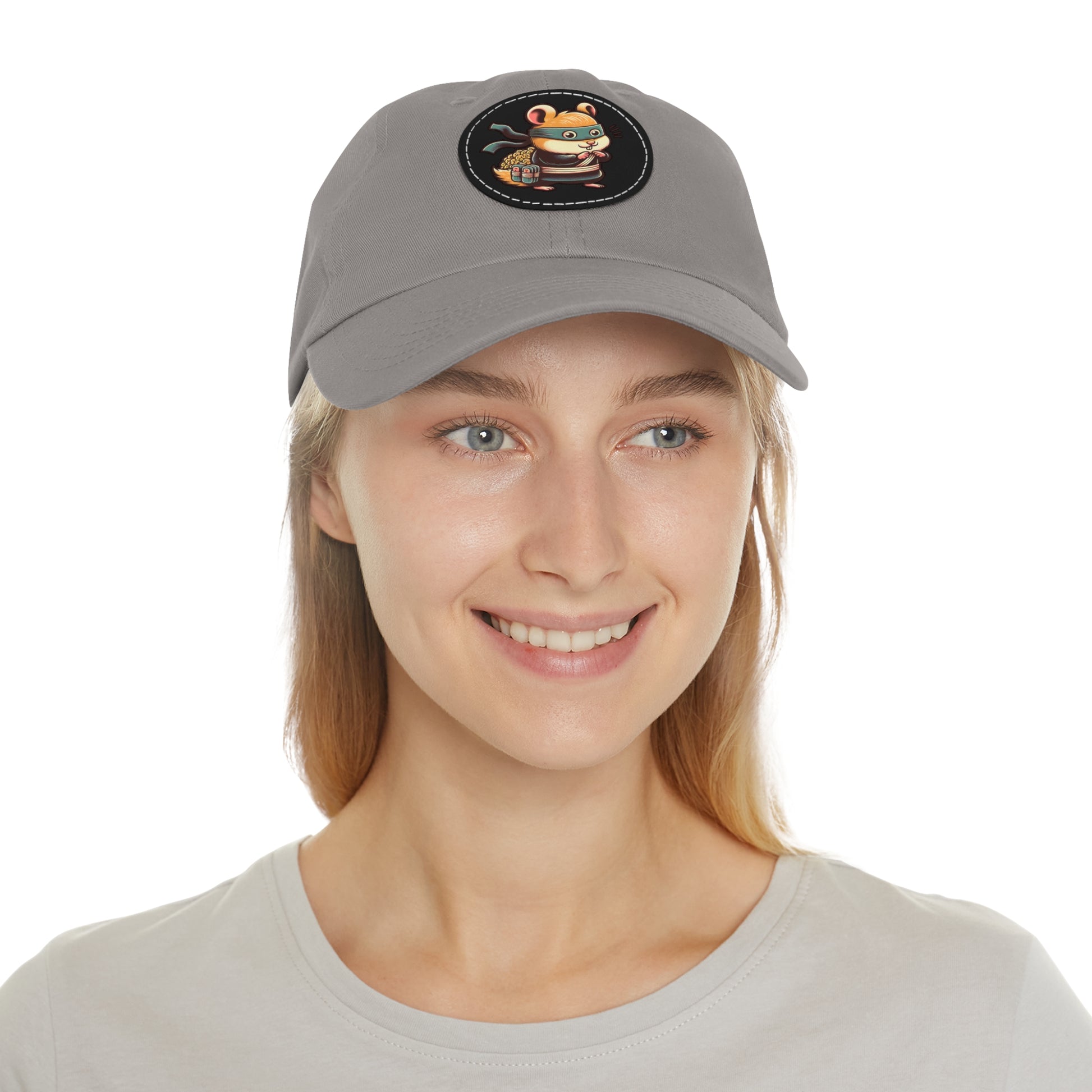 Tricky Mouse Dad Hat with Leather Patch (Round)  -  Available USA Only - Zion Legend Fashions