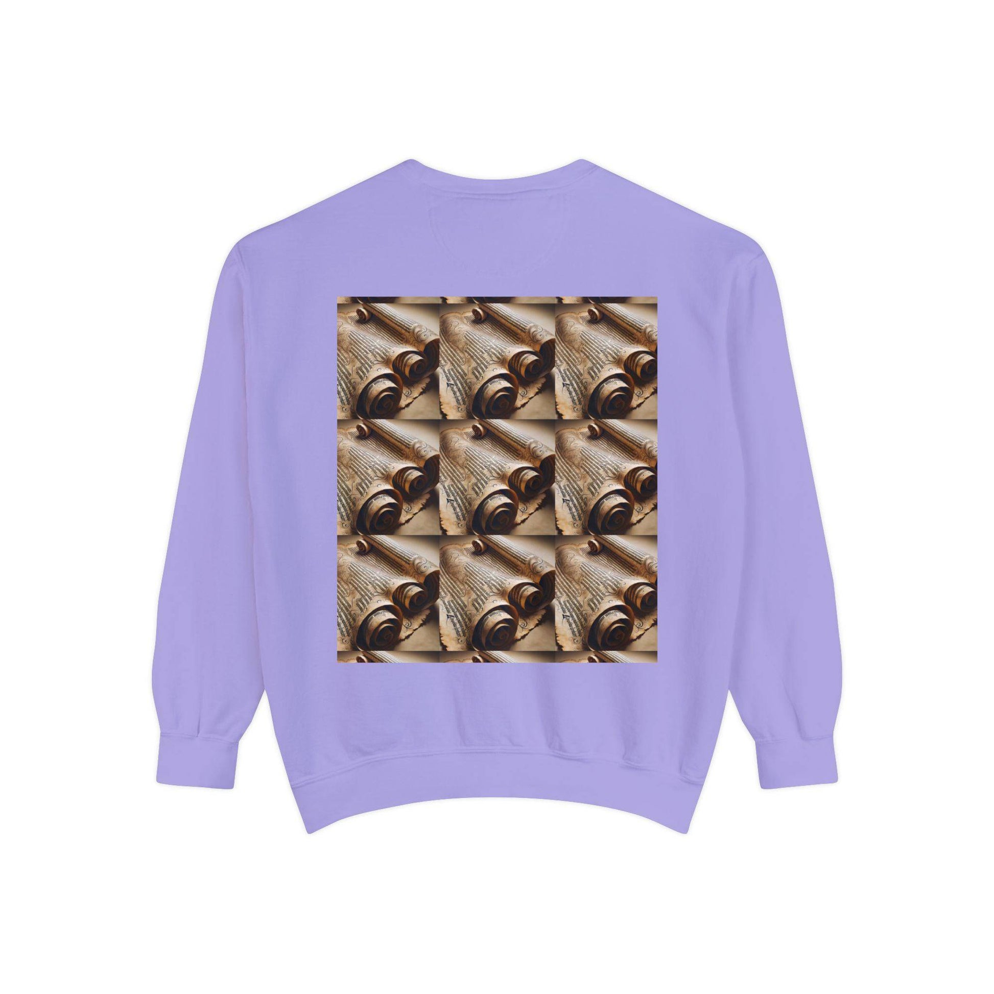 Scroll Unisex Garment-Dyed Sweatshirt - Zion Legend Fashions