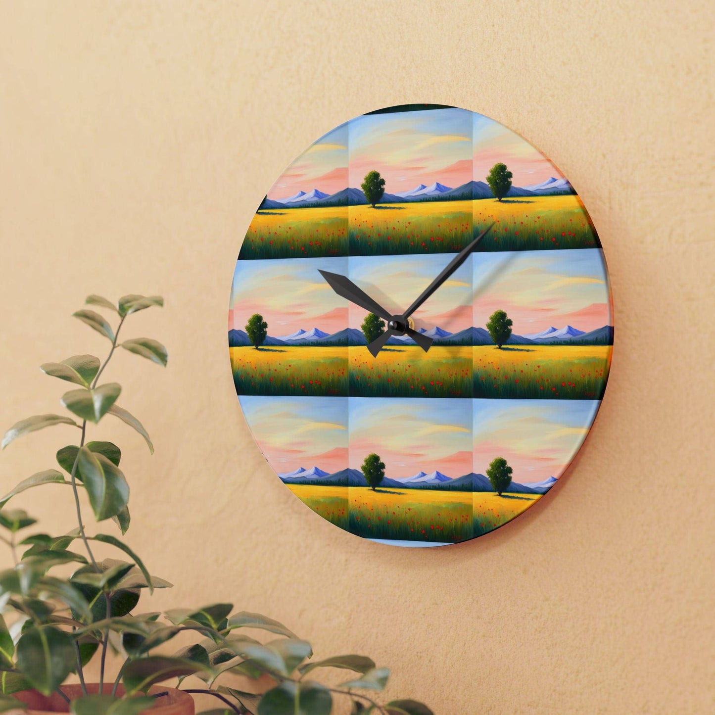 Serene Design Acrylic Wall Clock - Zion Legend Fashions
