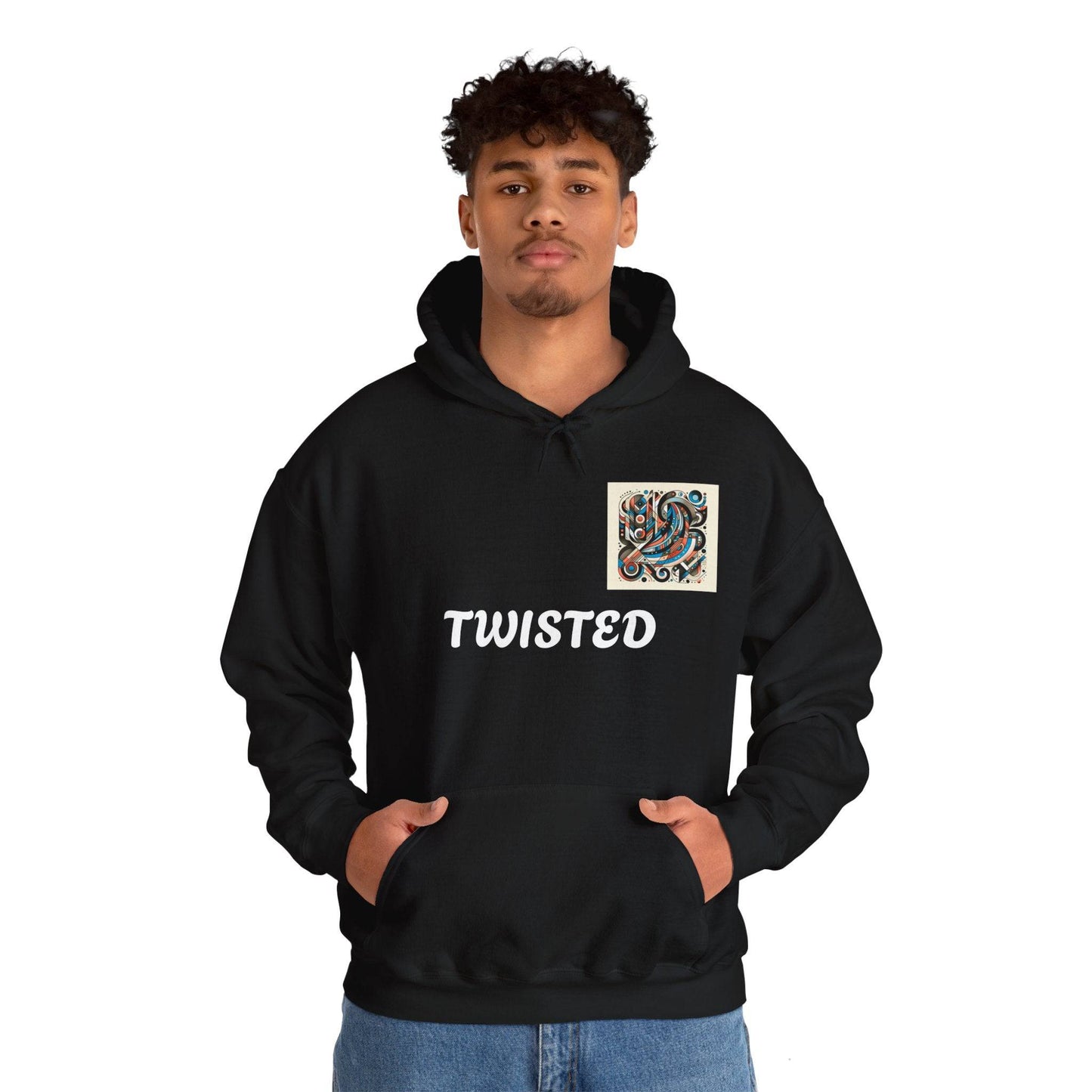 Twisted White  Unisex Heavy Blend™ Hooded Sweatshirt - Zion Legend Fashions