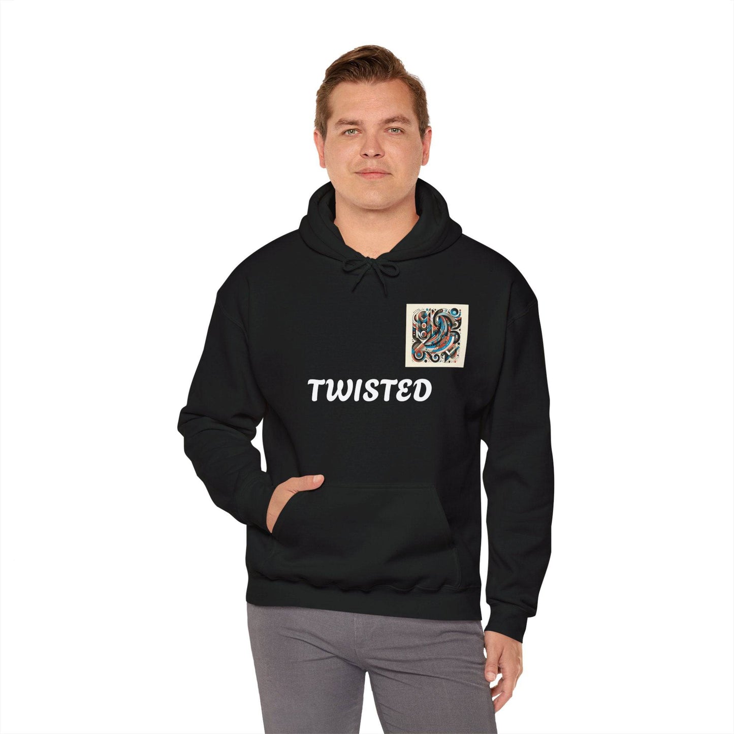 Twisted White  Unisex Heavy Blend™ Hooded Sweatshirt - Zion Legend Fashions