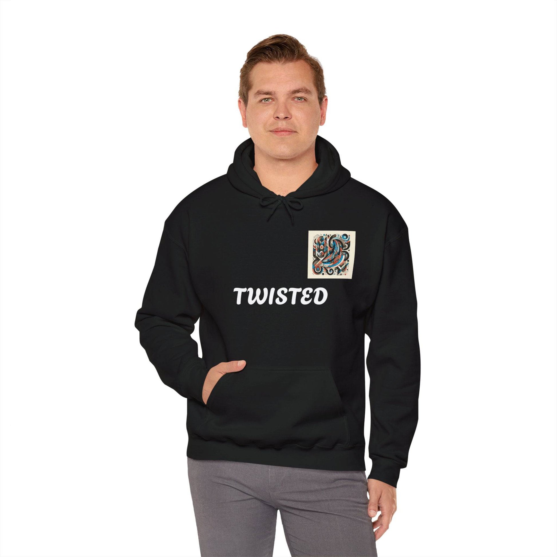 Twisted White  Unisex Heavy Blend™ Hooded Sweatshirt - Zion Legend Fashions