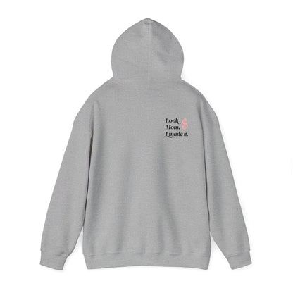Look Mum  Unisex Heavy Blend™ Hooded Sweatshirt - Zion Legend Fashions