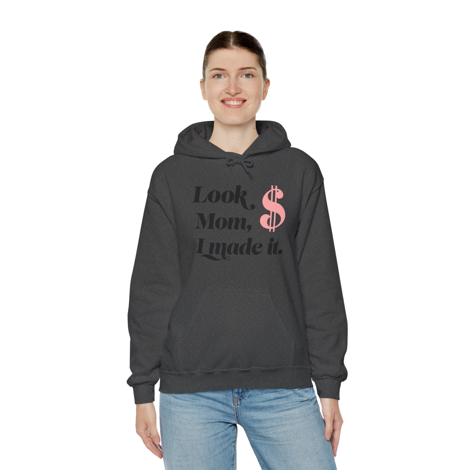 Look Mum  Unisex Heavy Blend™ Hooded Sweatshirt - Zion Legend Fashions
