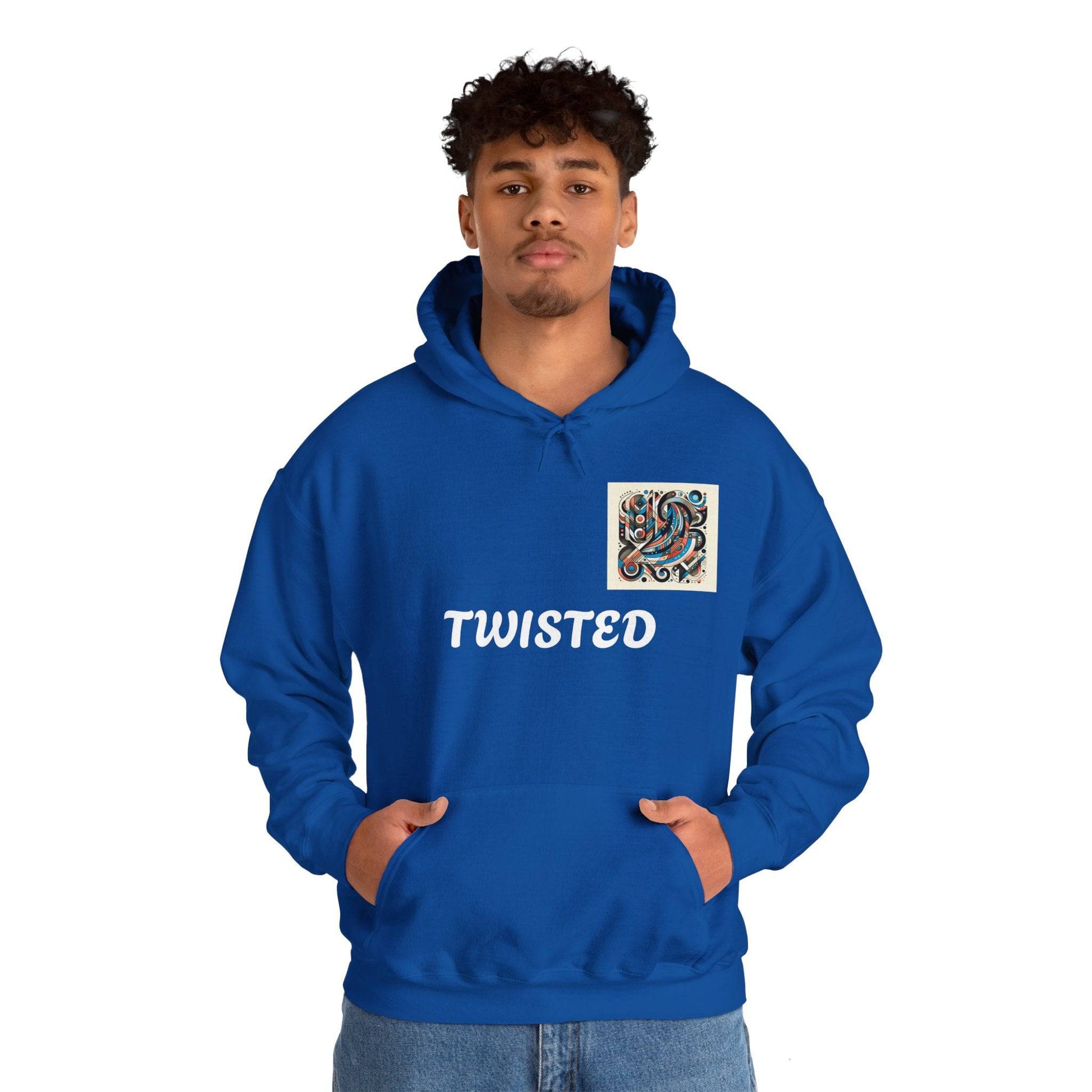 Twisted White  Unisex Heavy Blend™ Hooded Sweatshirt - Zion Legend Fashions