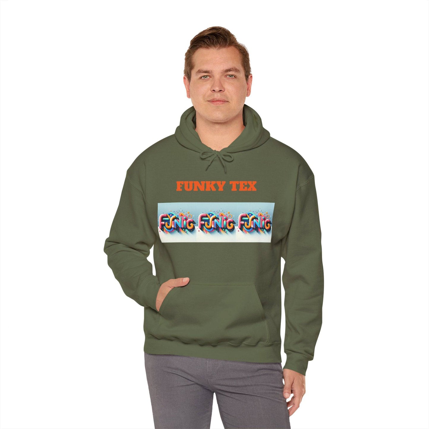 Funky Tex Unisex Heavy Blend™ Hooded Sweatshirt - Zion Legend Fashions