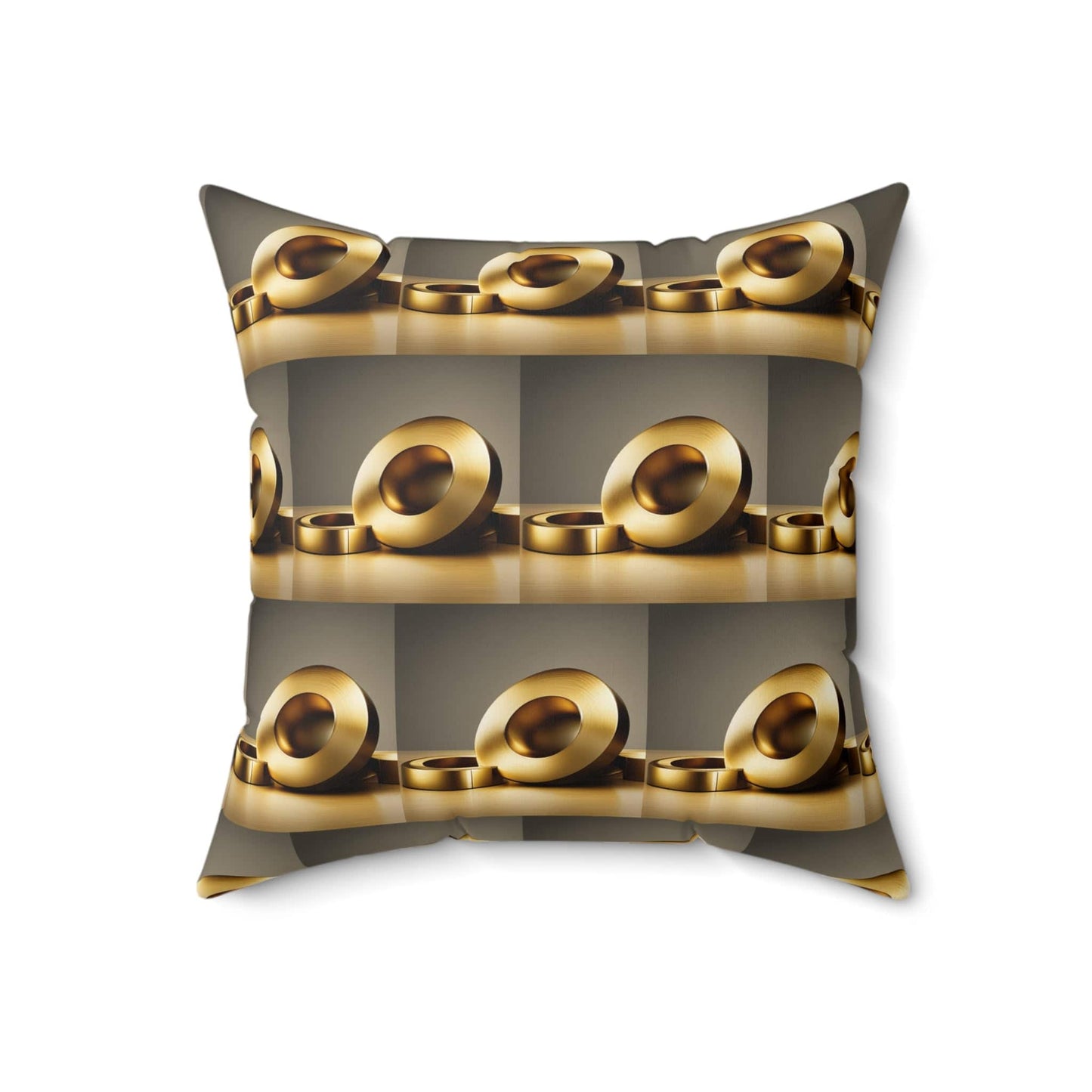 Golden Chain Spun Polyester Square Pillow - Zion Legend Fashions