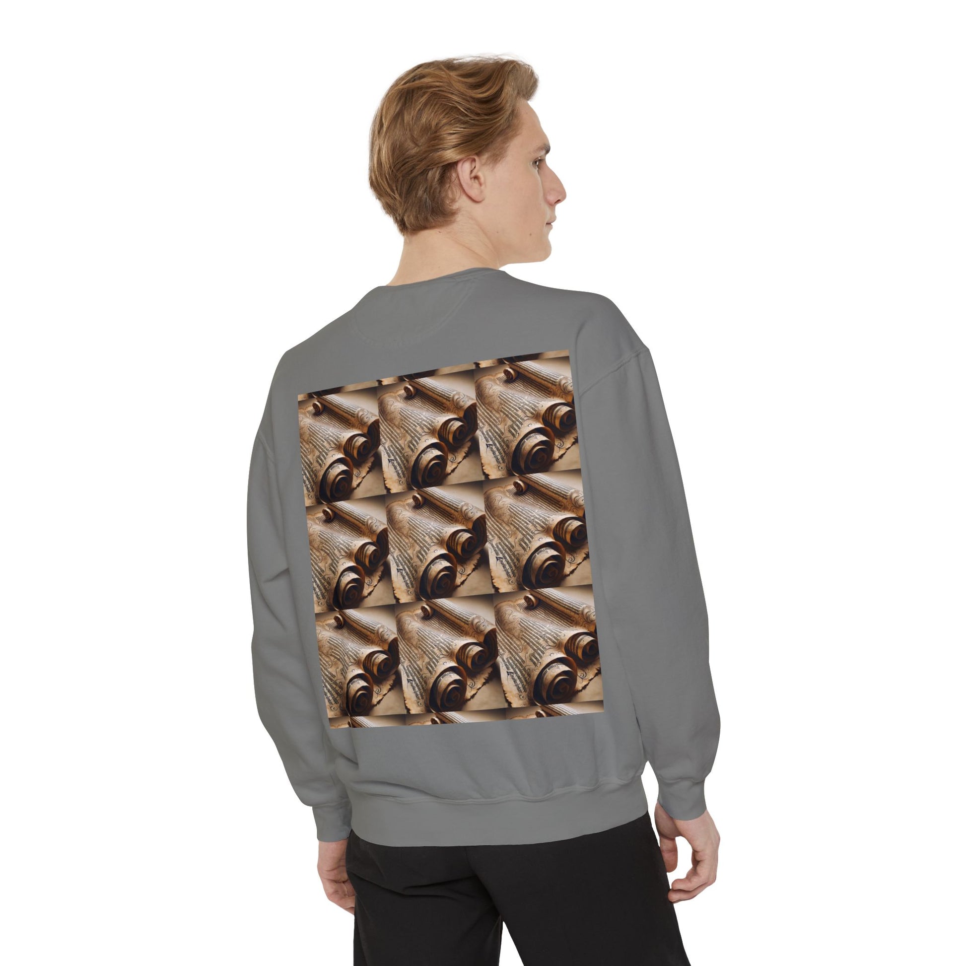 Scroll Unisex Garment-Dyed Sweatshirt - Zion Legend Fashions