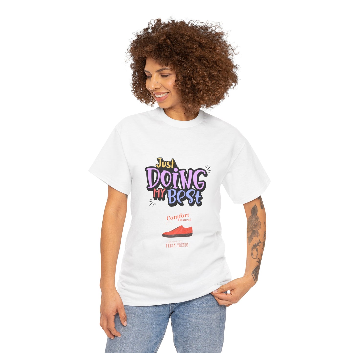 Just doing my best T-shirts Unisex Heavy Cotton Tee - Zion Legend Fashions