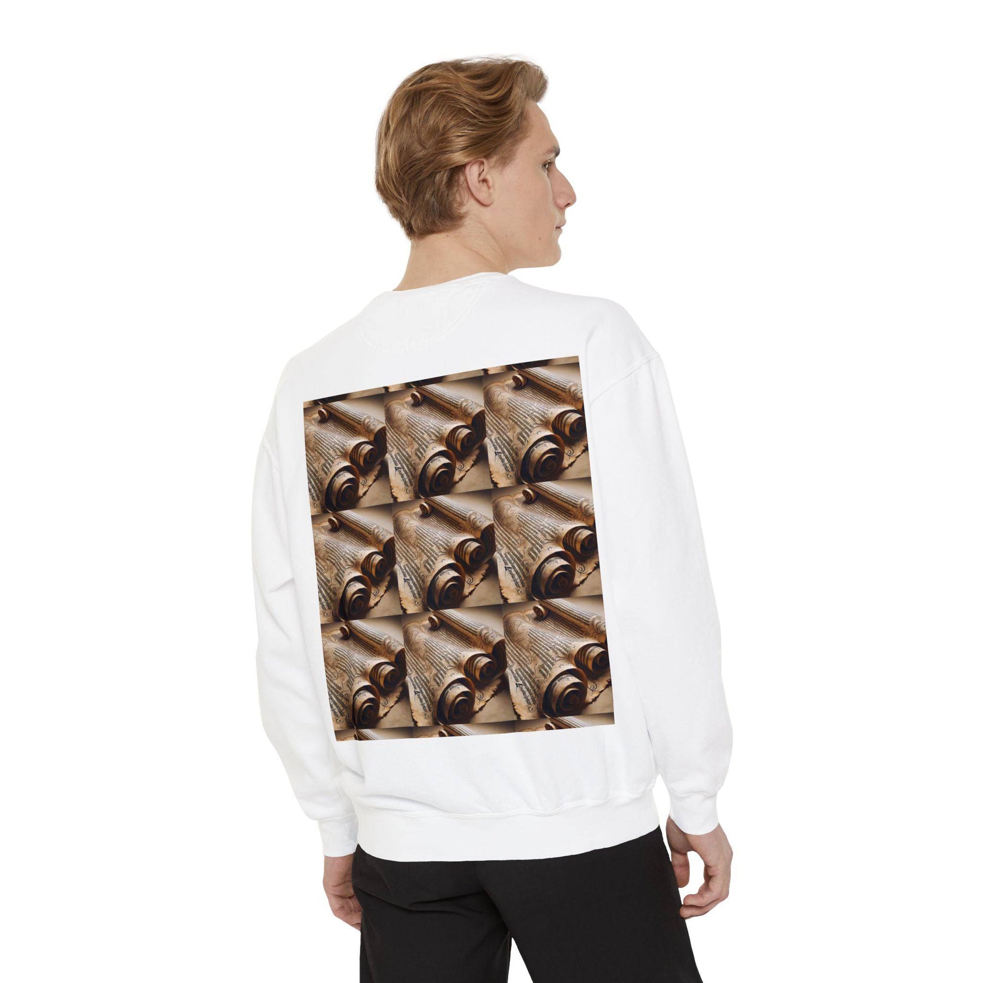 Scroll Unisex Garment-Dyed Sweatshirt - Zion Legend Fashions