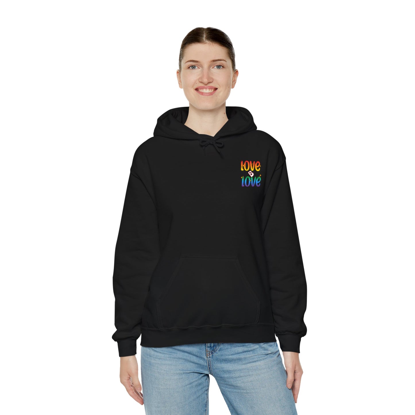 Love B Love  Vibrant colourful Unisex Heavy Hoodies sweatshirt - Zion Legend Fashions