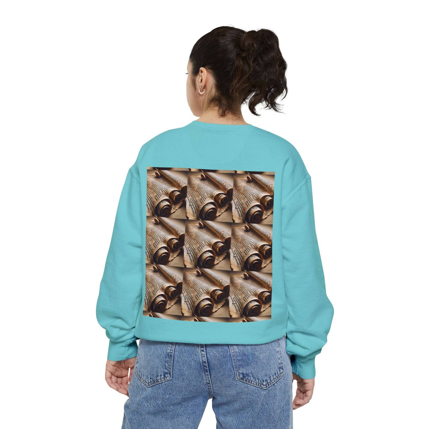 Scroll Unisex Garment-Dyed Sweatshirt - Zion Legend Fashions