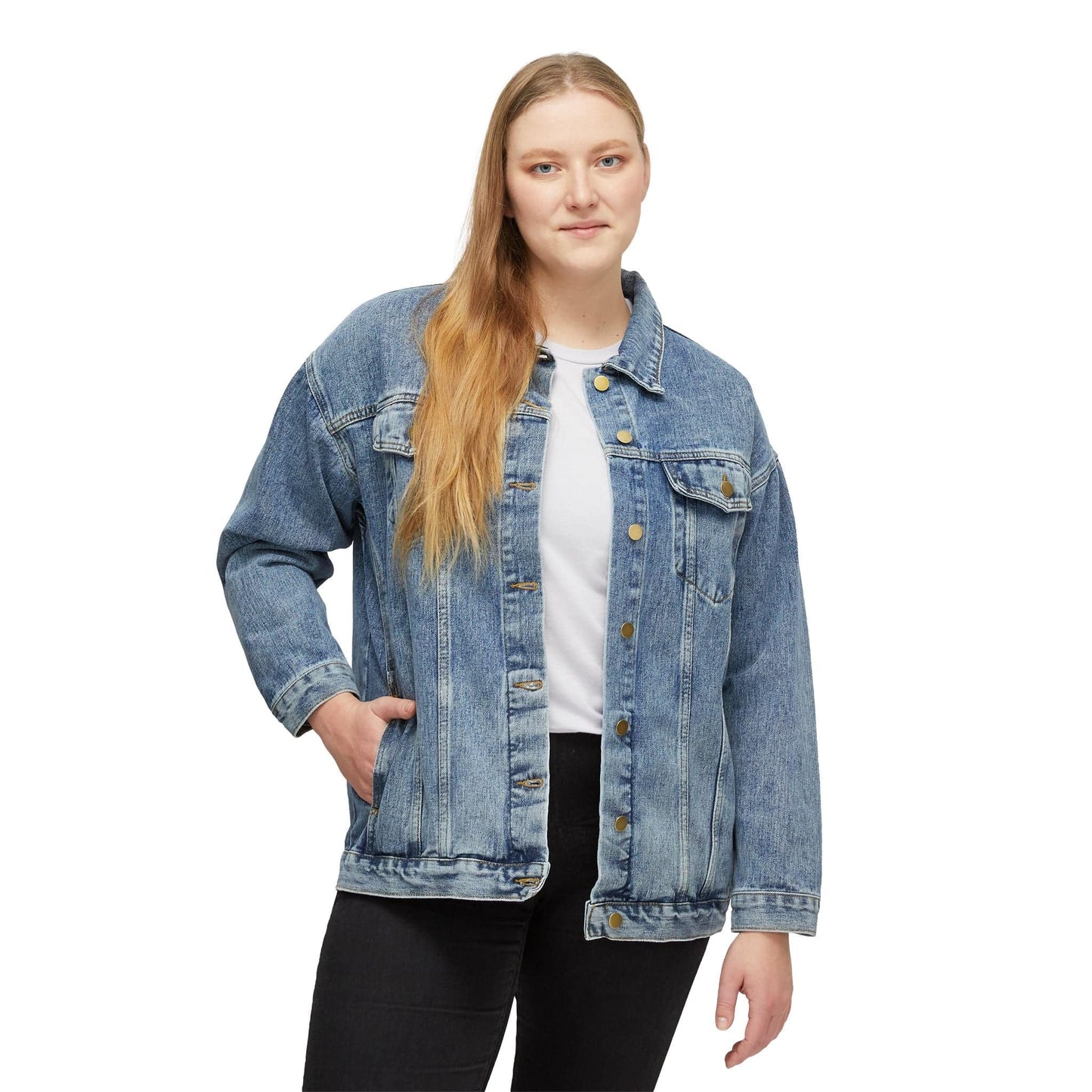 Wave Women's Denim Jacket  -  Shipped from United States - Zion Legend Fashions