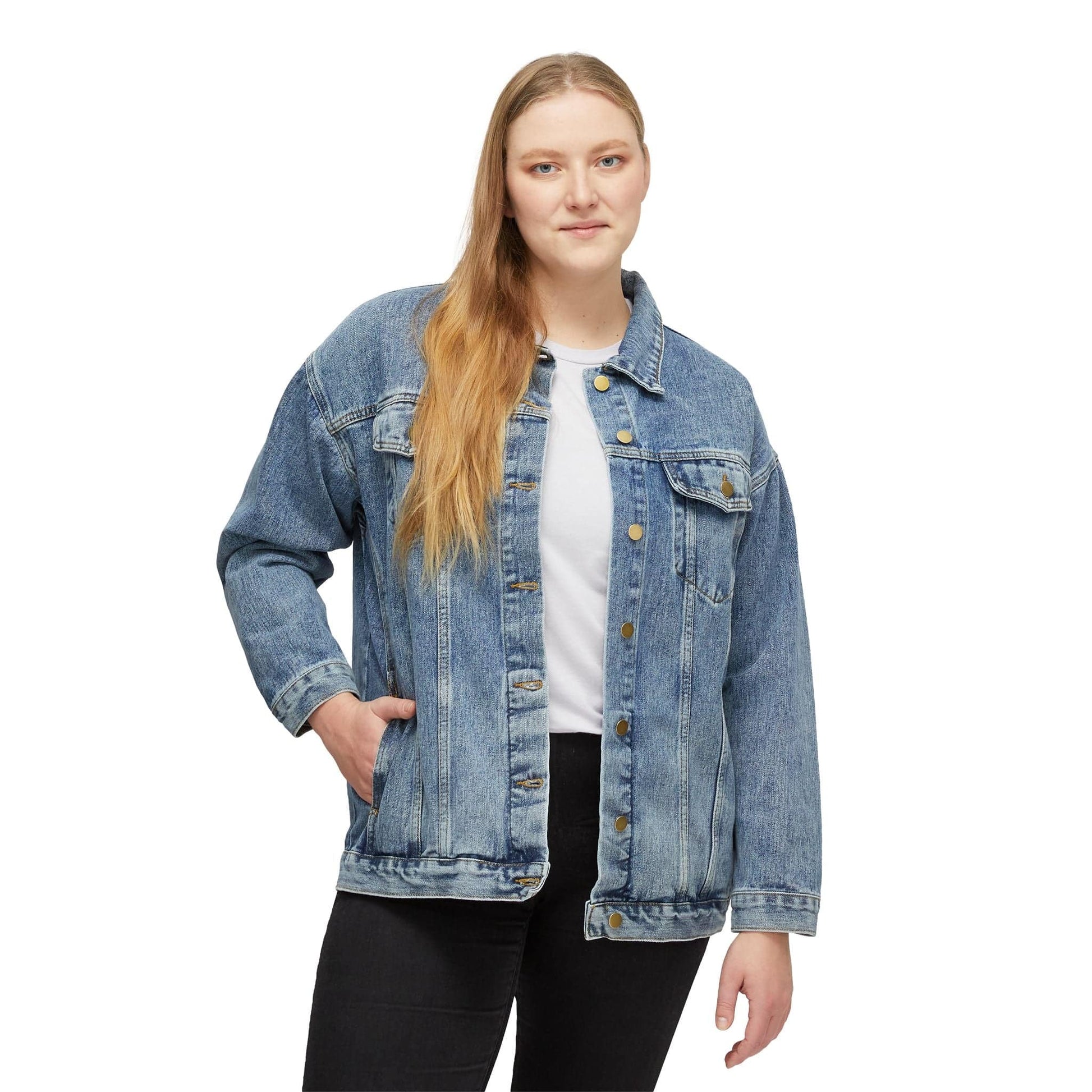 Wave Women's Denim Jacket  -  Shipped from United States - Zion Legend Fashions