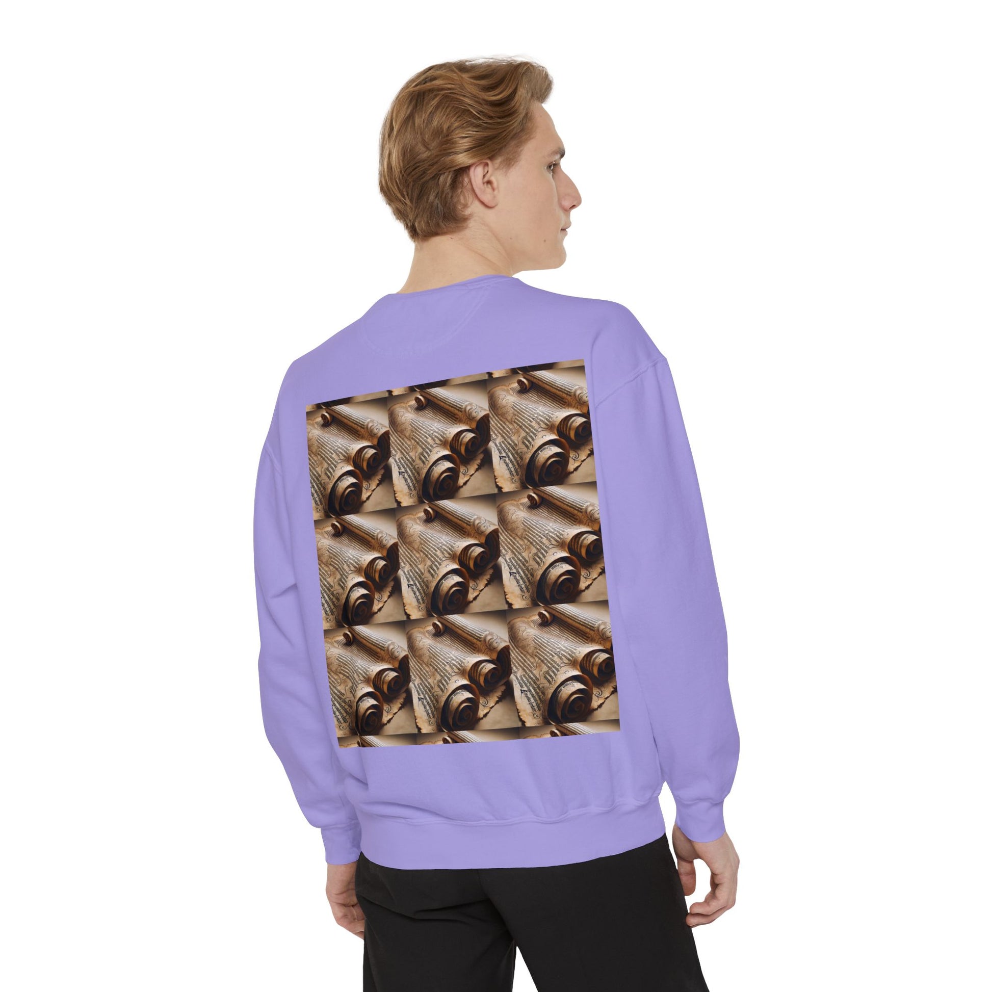 Scroll Unisex Garment-Dyed Sweatshirt - Zion Legend Fashions