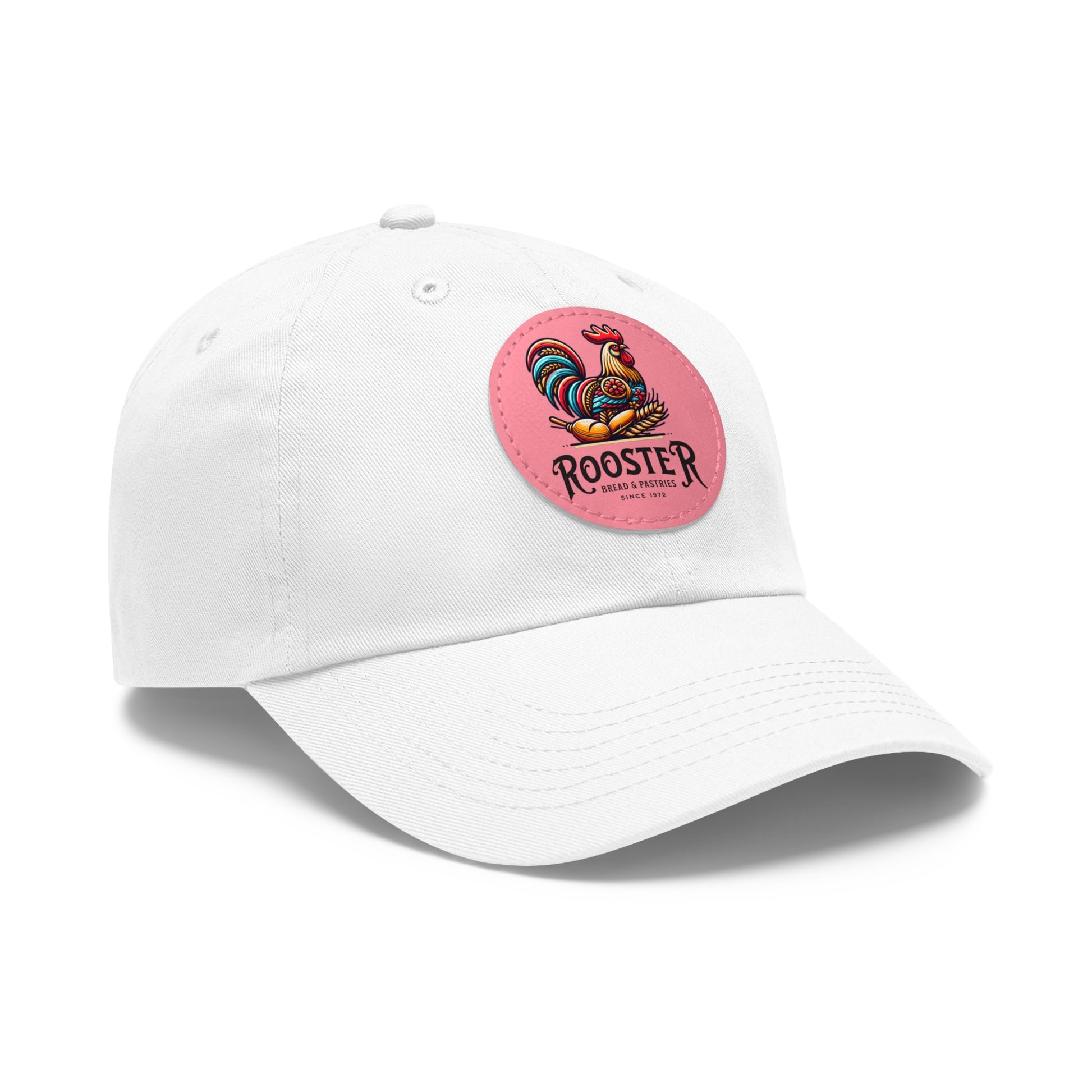 Rooster Dad Hat with Leather Patch (Round)  -  Available USA Only - Zion Legend Fashions