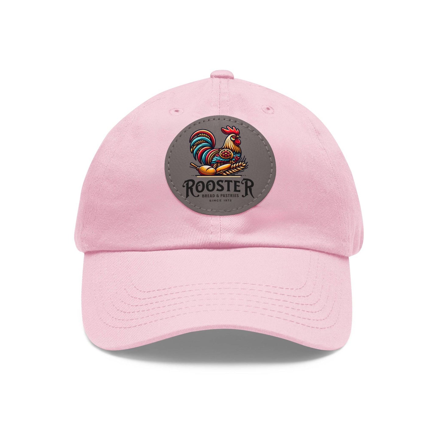 Rooster Dad Hat with Leather Patch (Round)  -  Available USA Only - Zion Legend Fashions
