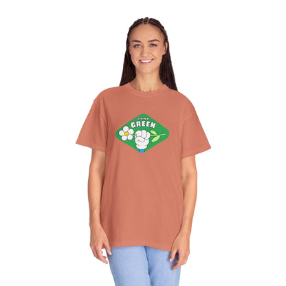 Think Green Unisex Garment-Dyed T-shirt - Zion Legend Fashions