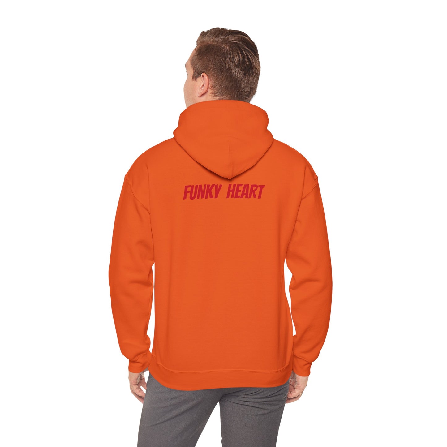 Funky heart Unisex Heavy Blend™ Hooded Sweatshirt - Zion Legend Fashions